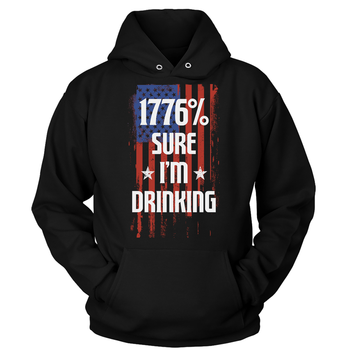 T-shirt Premium Soft Hoodie / Black / XS 1776 Percent Sure I'm Drinking (Ladies)