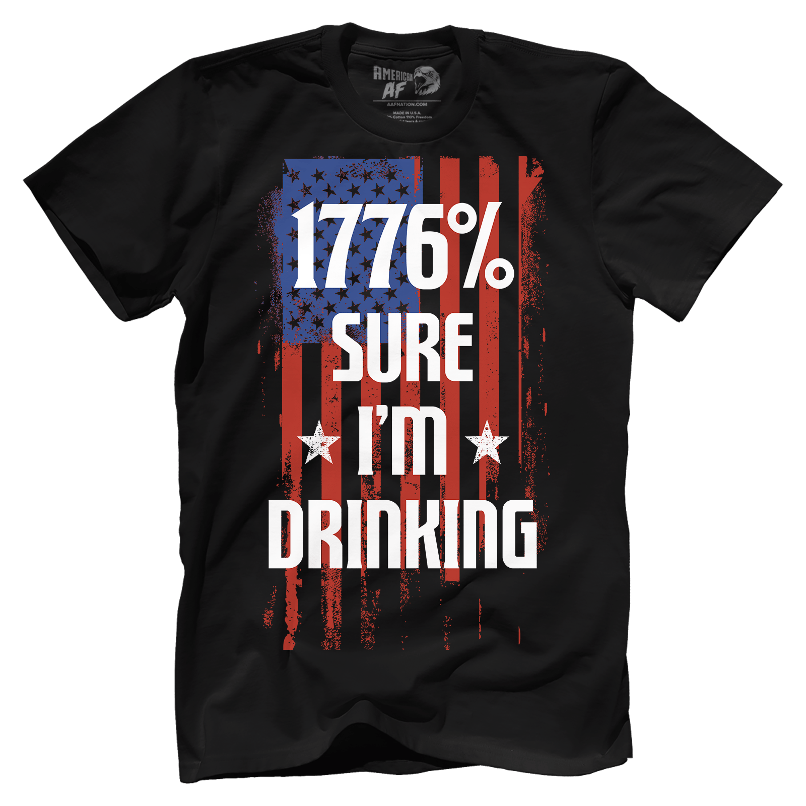 T-shirt Premium Mens Shirt / Black / XS 1776 Percent Sure I'm Drinking