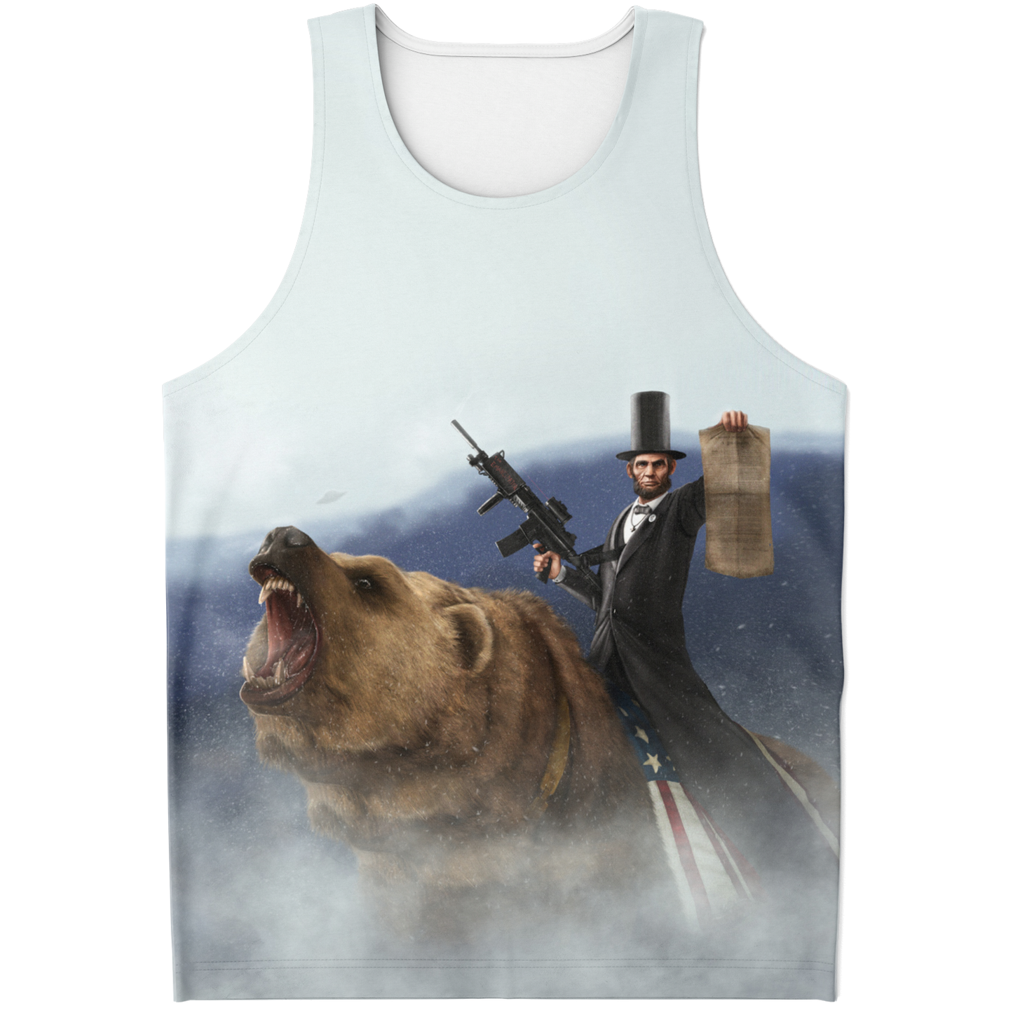 Abe Lincoln The Emancipator AOP Tank Top