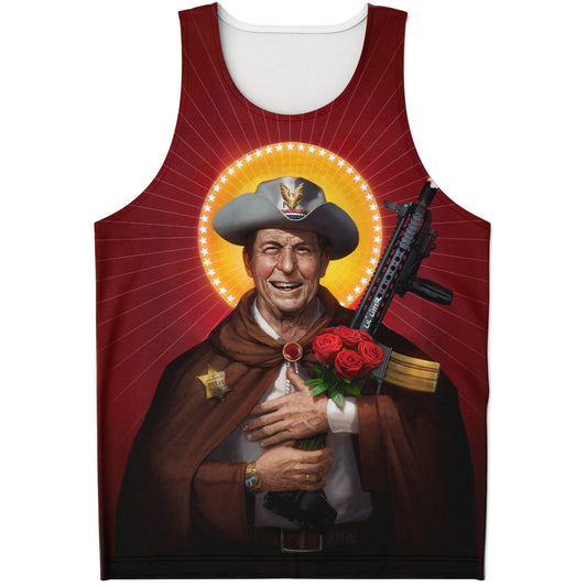 Saint Reagan Unisex Tank Top - AOP