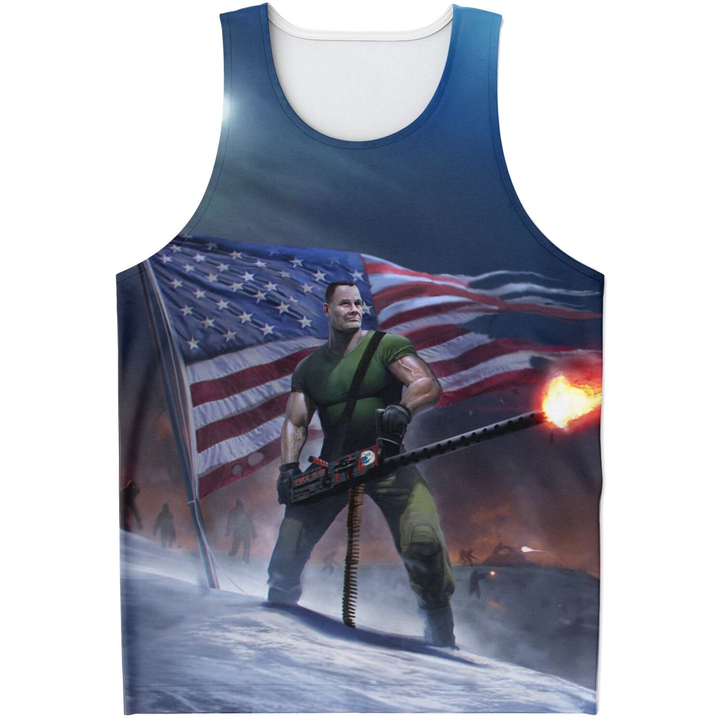 Chesty Puller Frozen Chosin  (Zoom) Unisex Tank Top - AOP