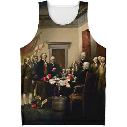 Party Like Our Forefathers Unisex Tank Top - AOP