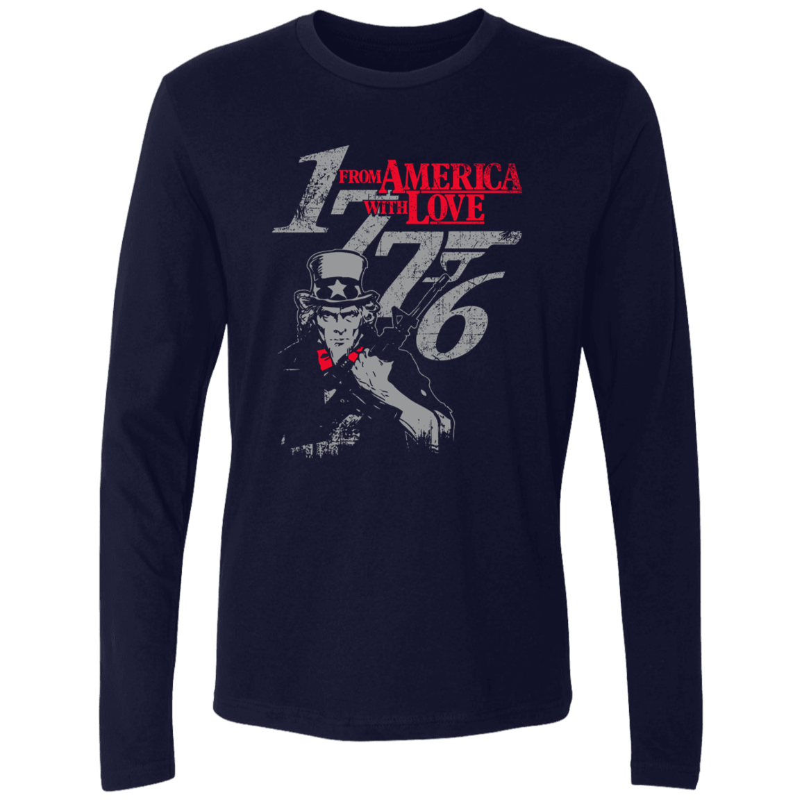 Apparel Mens Long Sleeve / Midnight Navy / S sample template