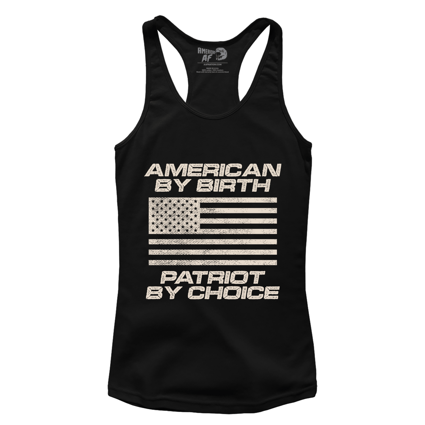 T-shirt Premium Ladies Racerback Tank / Black / XS American by Birth (Ladies)