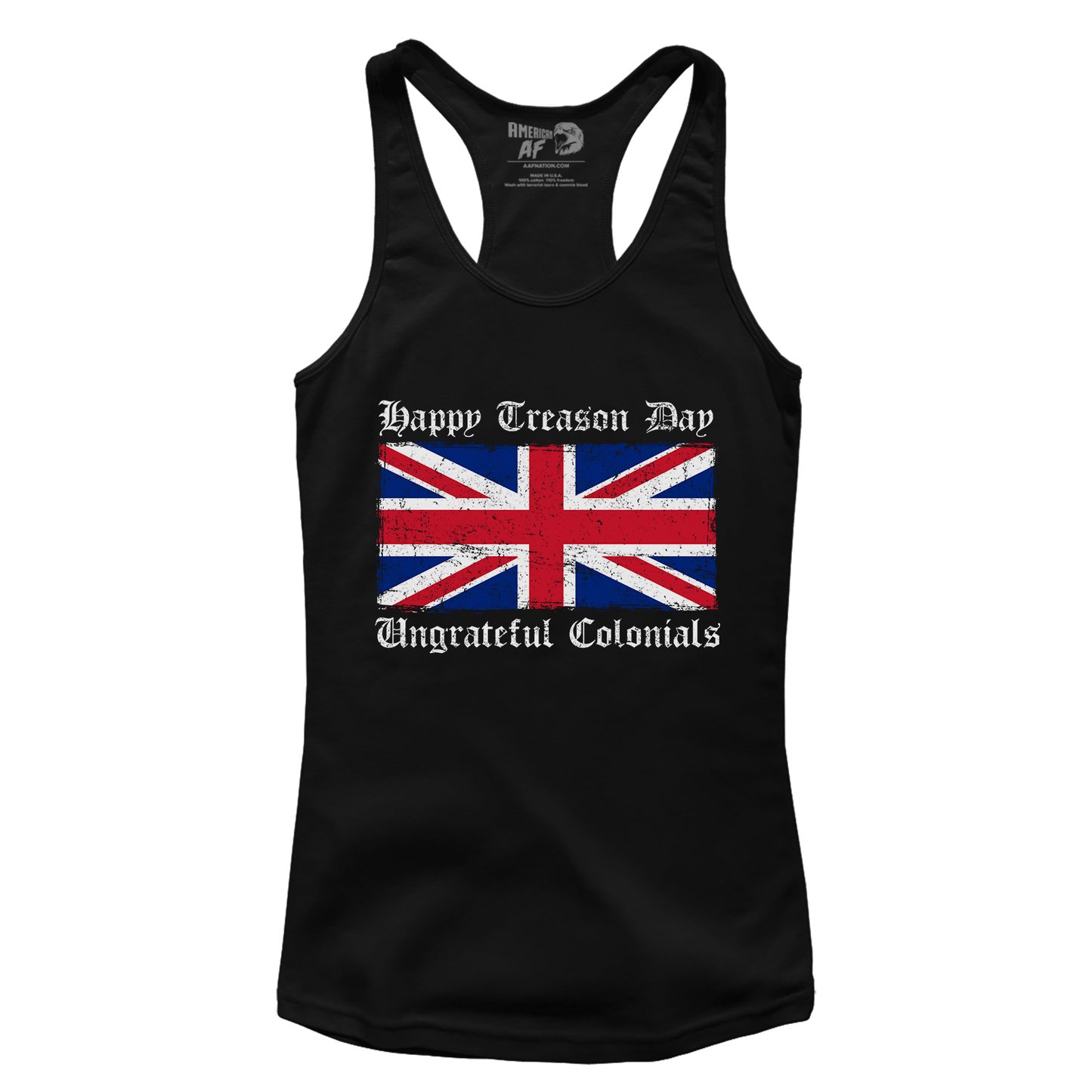 T-shirt Premium Ladies Racerback Tank / Black / XS Happy Treason Day (Ladies)