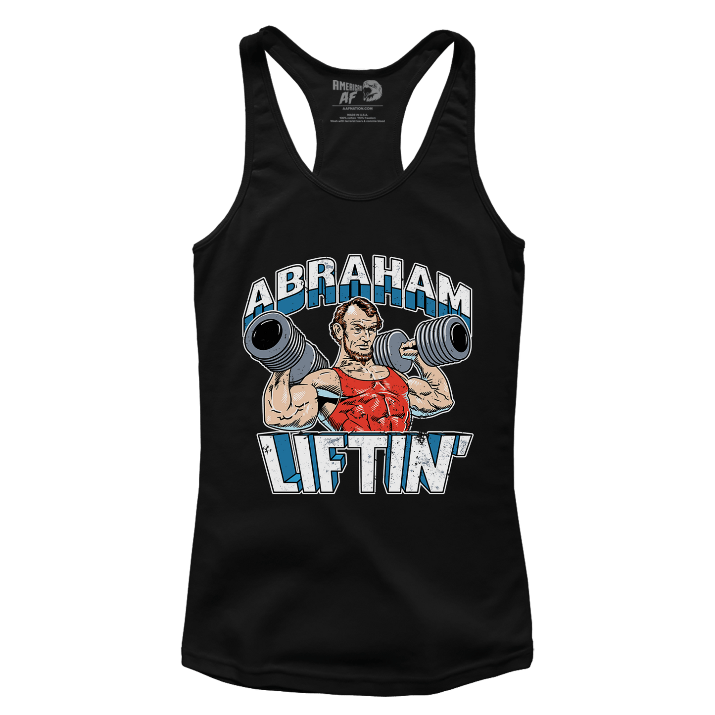 T-shirt Premium Ladies Racerback Tank / Black / XS Abraham Liftin' (Ladies)