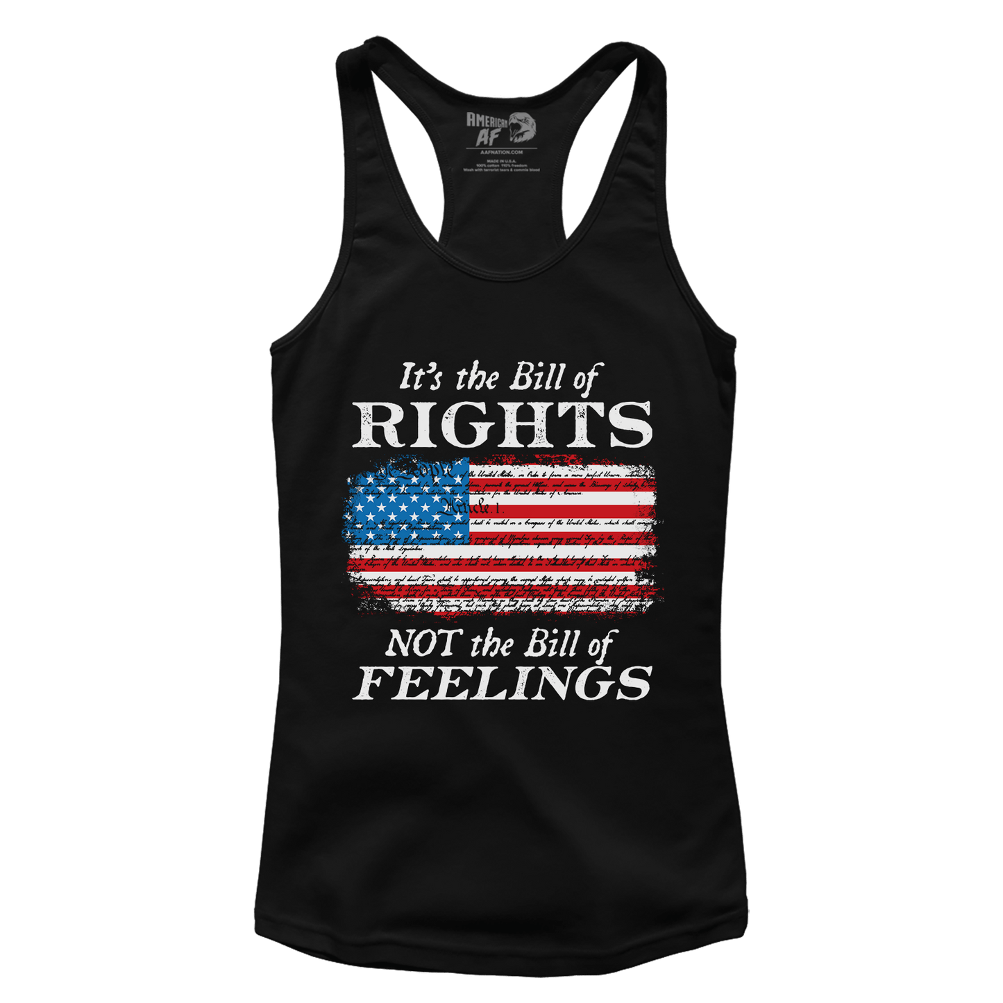 T-shirt Premium Ladies Racerback Tank / Black / XS Rights Not Feelings (Ladies)