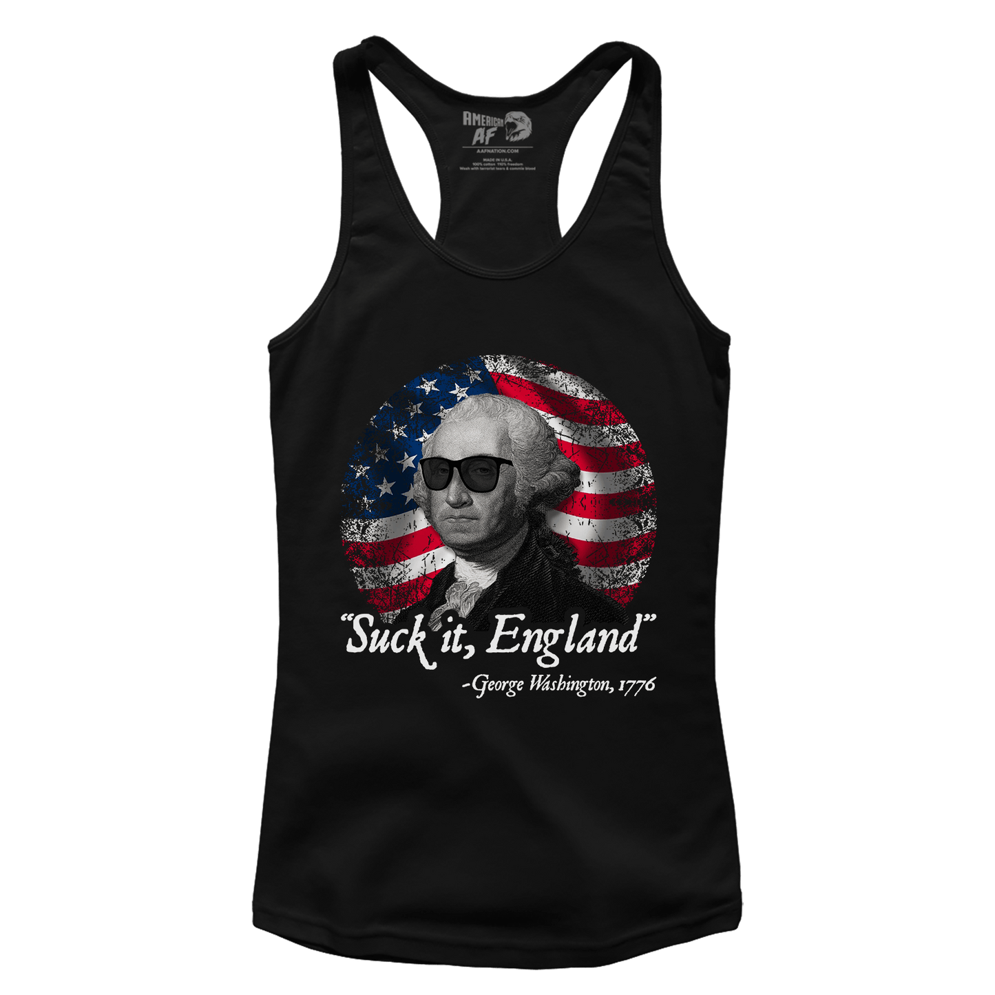 T-shirt Premium Ladies Racerback Tank / Black / XS Suck it England (Ladies)