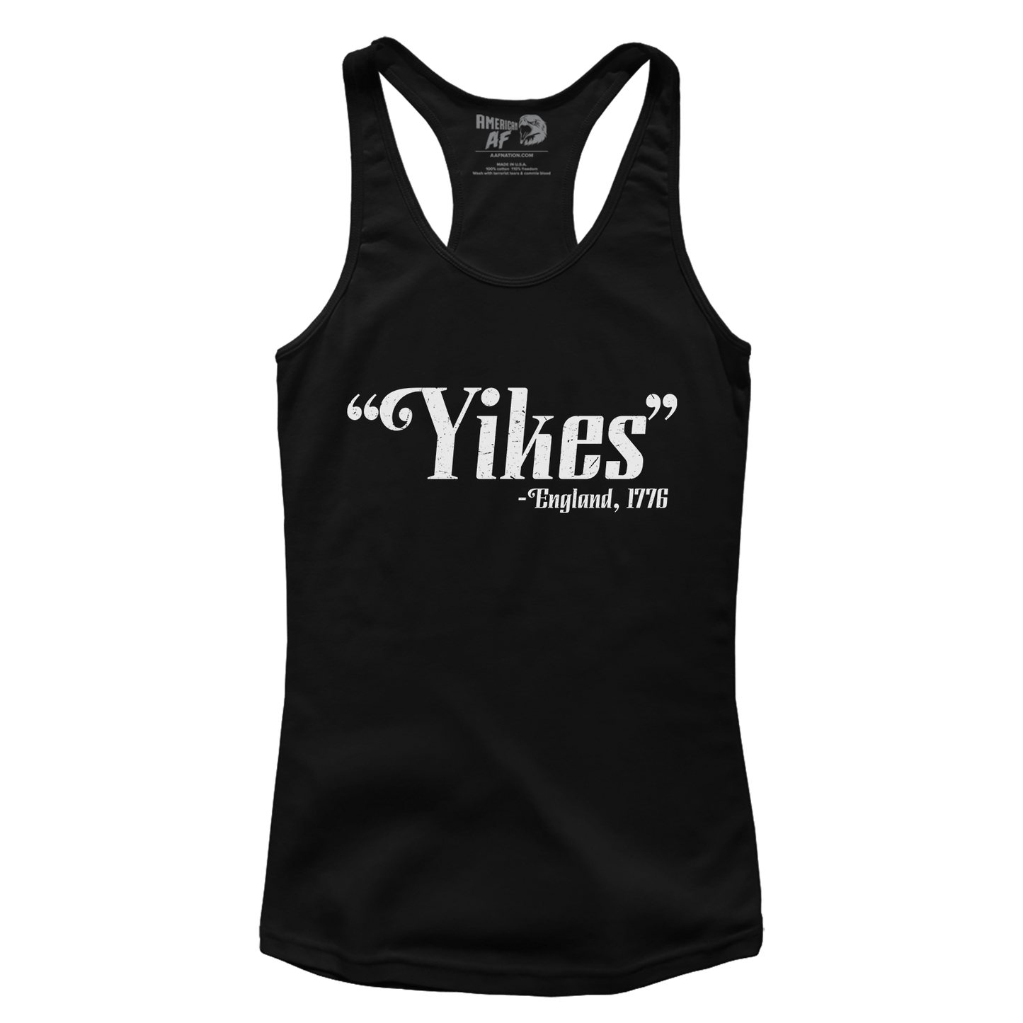 T-shirt Premium Ladies Racerback Tank / Black / XS Yikes 1776 (Ladies)