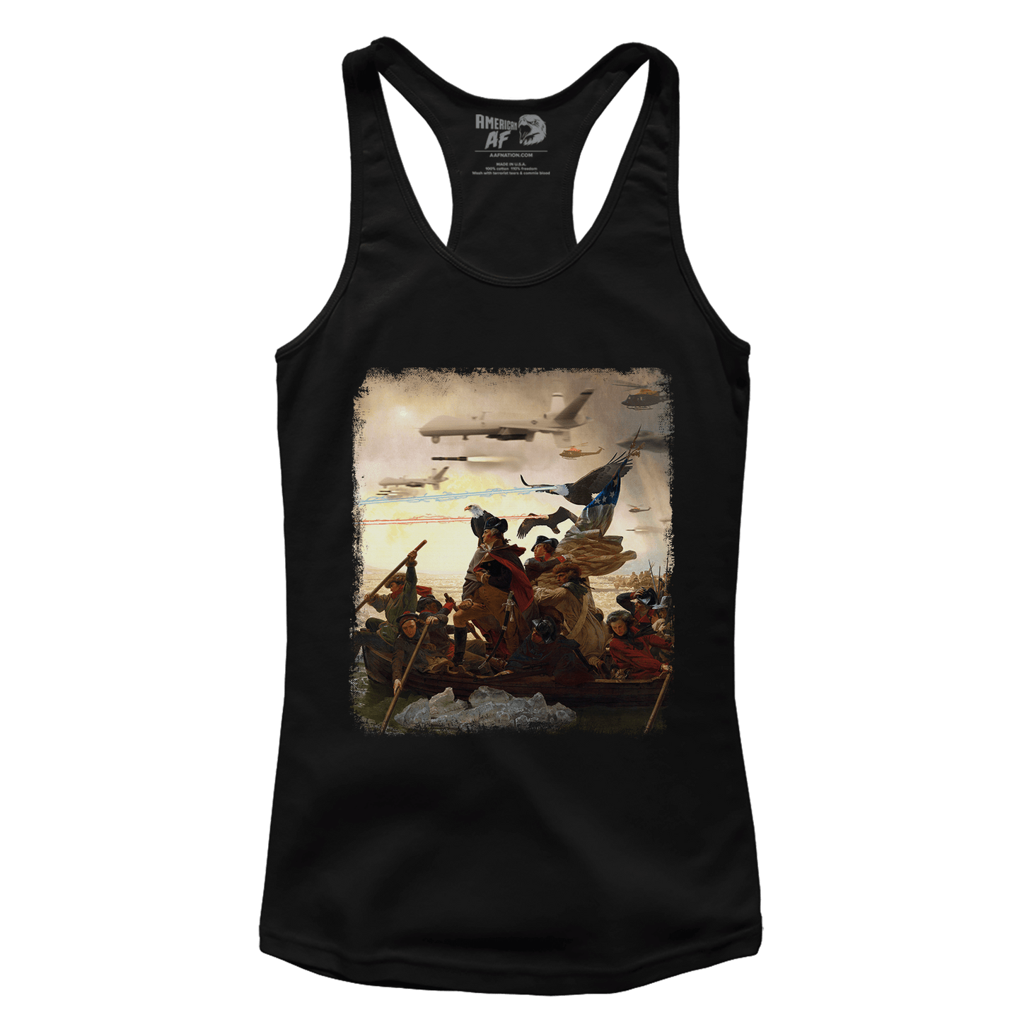 Apparel Premium Ladies Racerback Tank / Black / XS Crossing Delaware (Ladies)