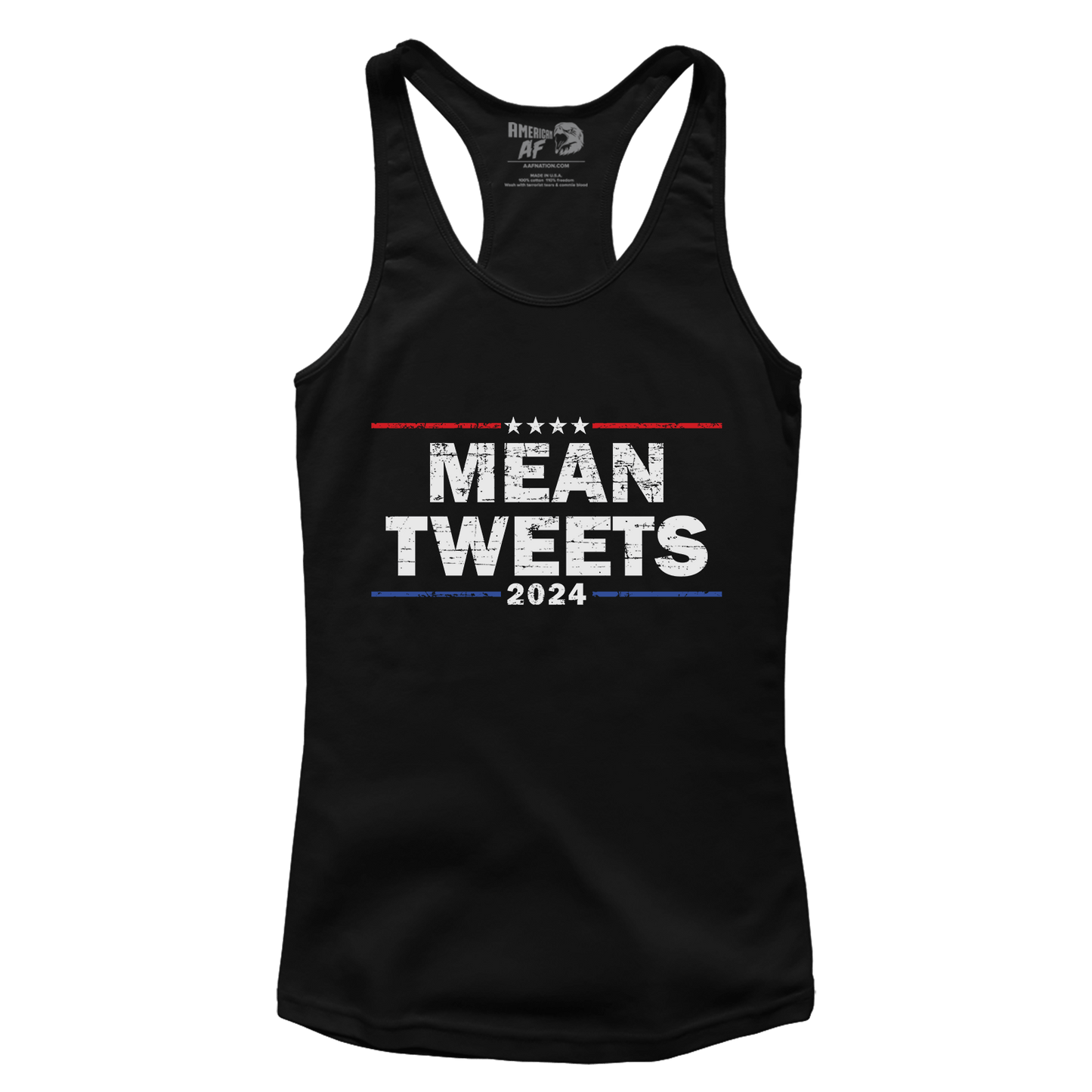 T-shirt Premium Ladies Racerback Tank / Black / XS Mean Tweets 2024 (Ladies)