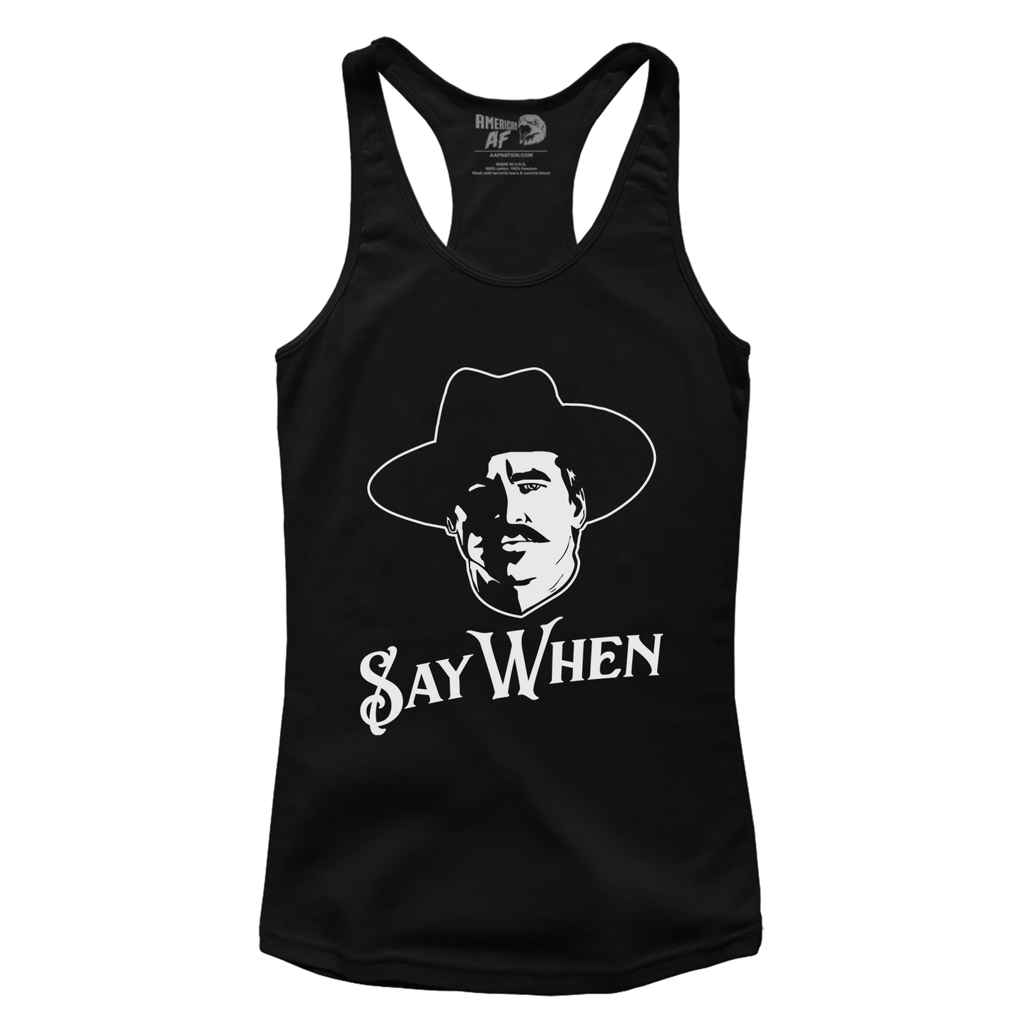 Say When Racerback Tank Top