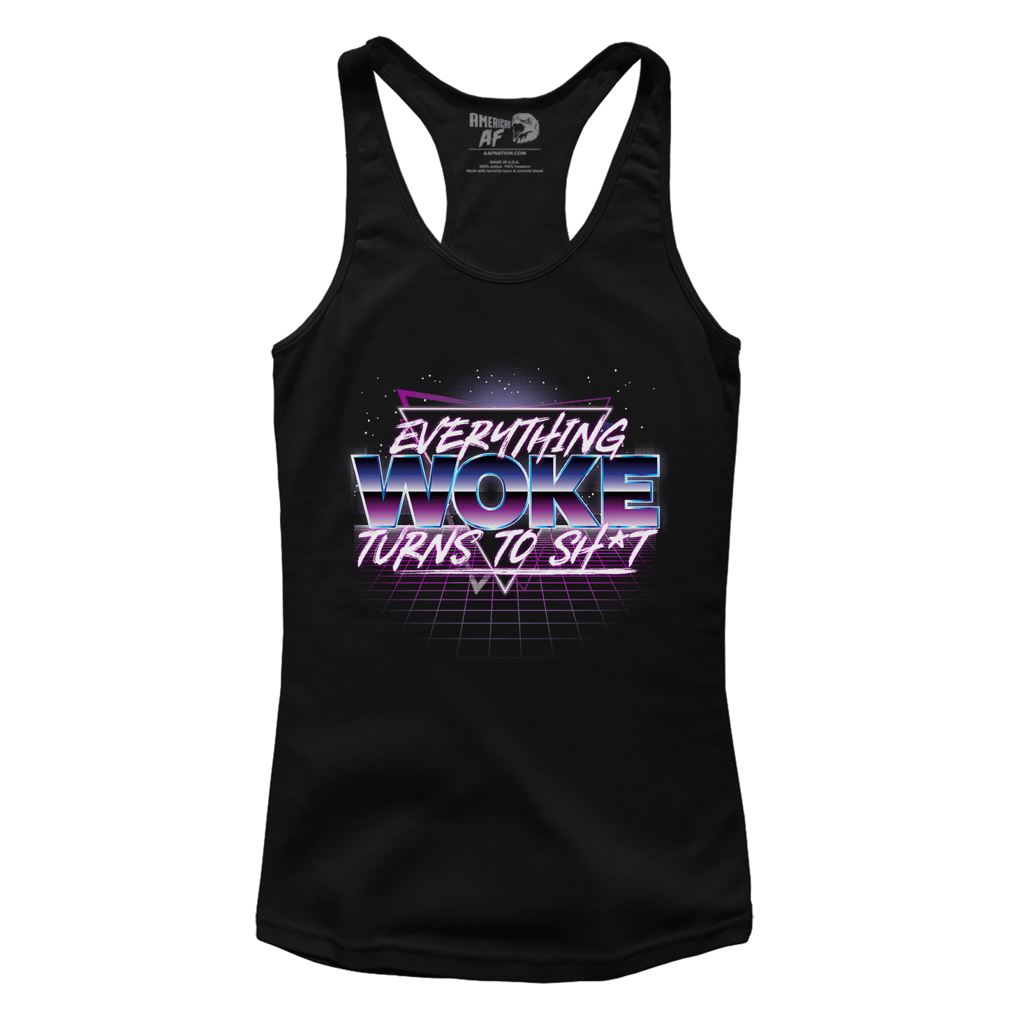 T-shirt Premium Ladies Racerback Tank / Black / XS Everything Woke (Ladies)