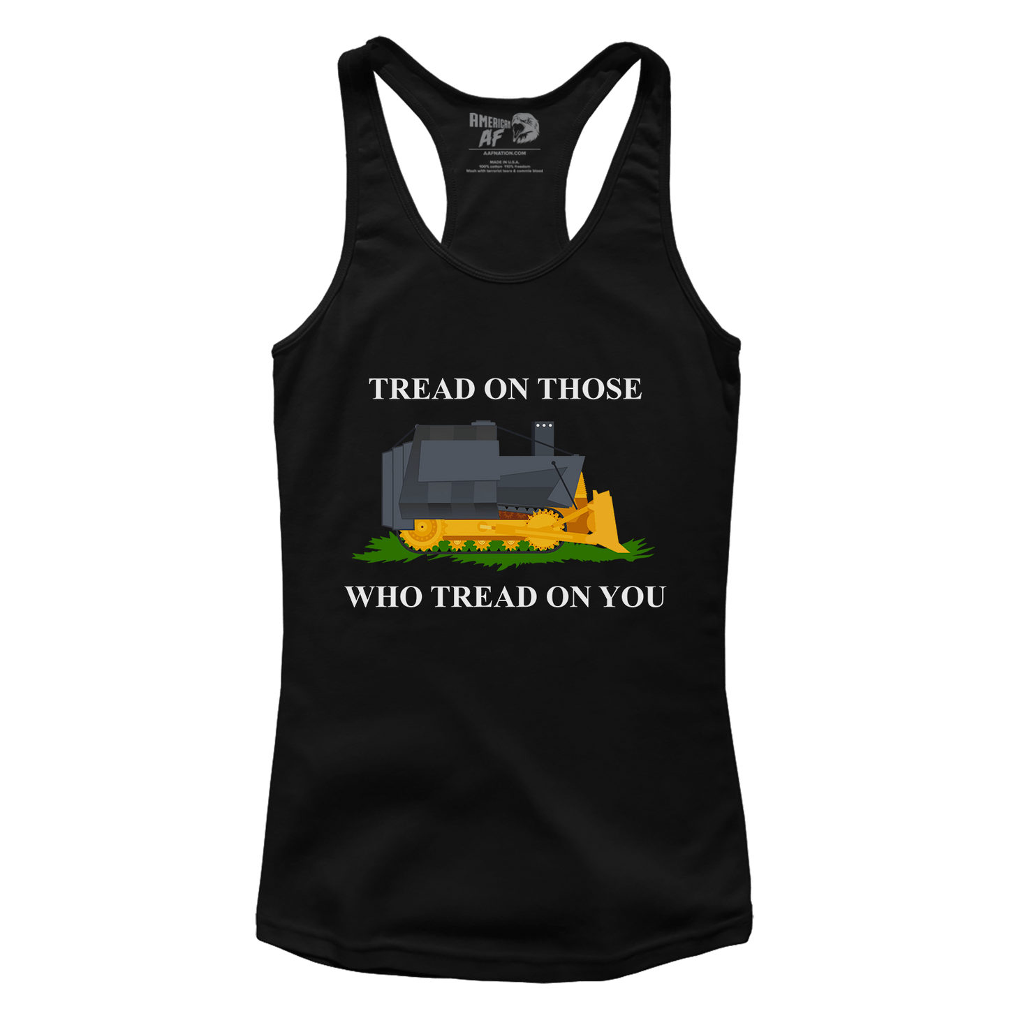 T-shirt Premium Ladies Racerback Tank / Black / XS Tread on Those Who Tread on You (Ladies)