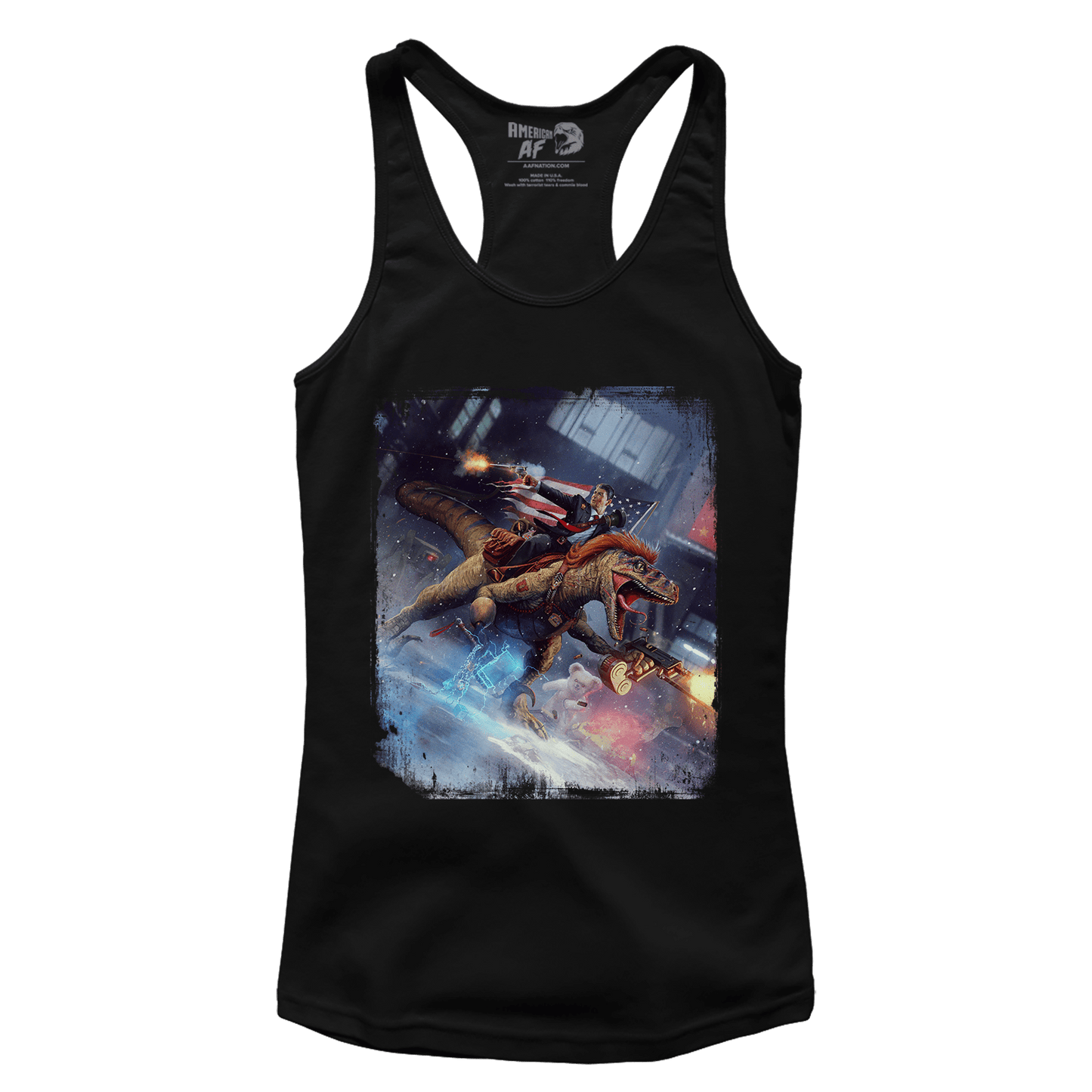 T-shirt Premium Ladies Racerback Tank / Black / XS Reagan Raptor (Ladies)