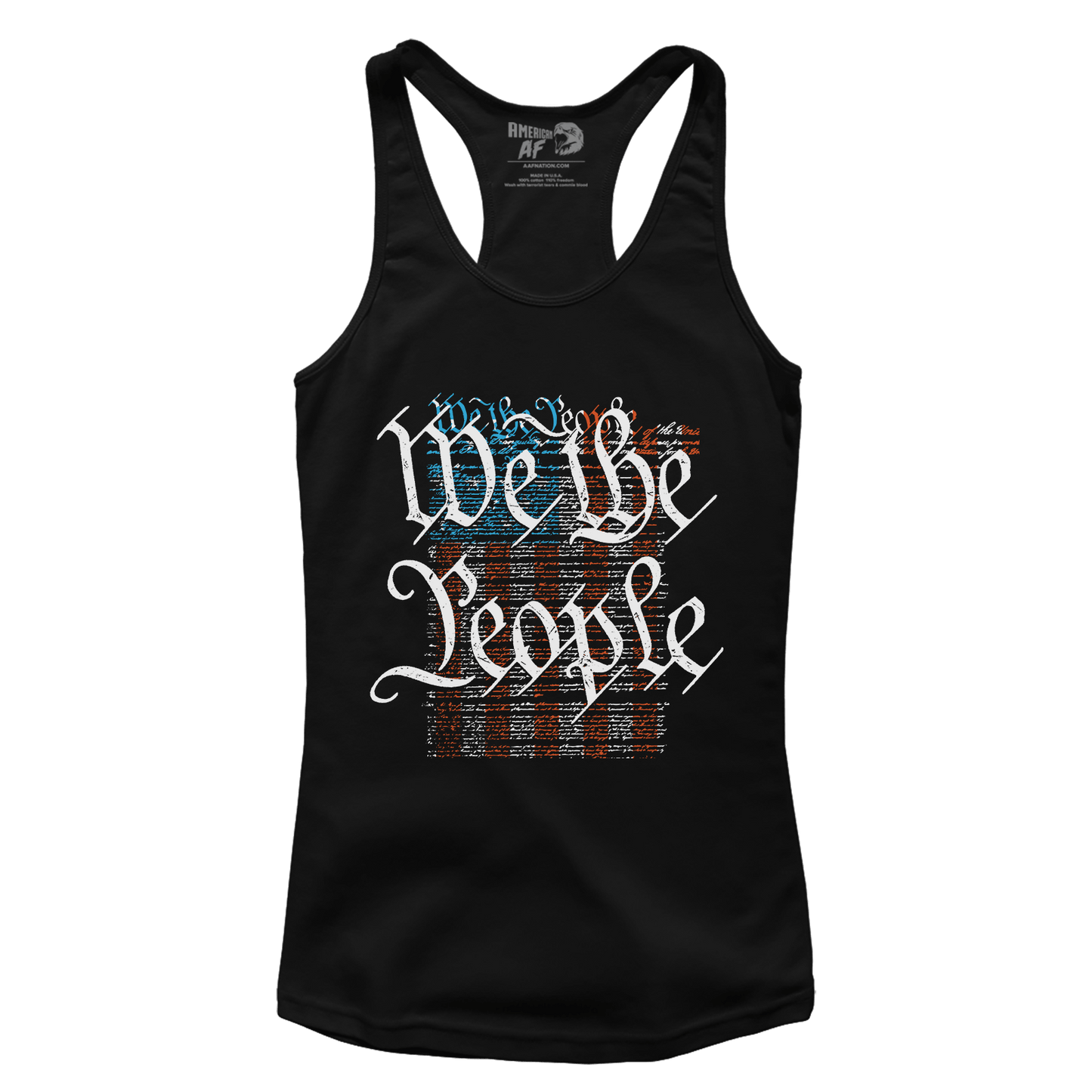 T-shirt Premium Ladies Racerback Tank / Black / XS We The People Flag (Ladies)