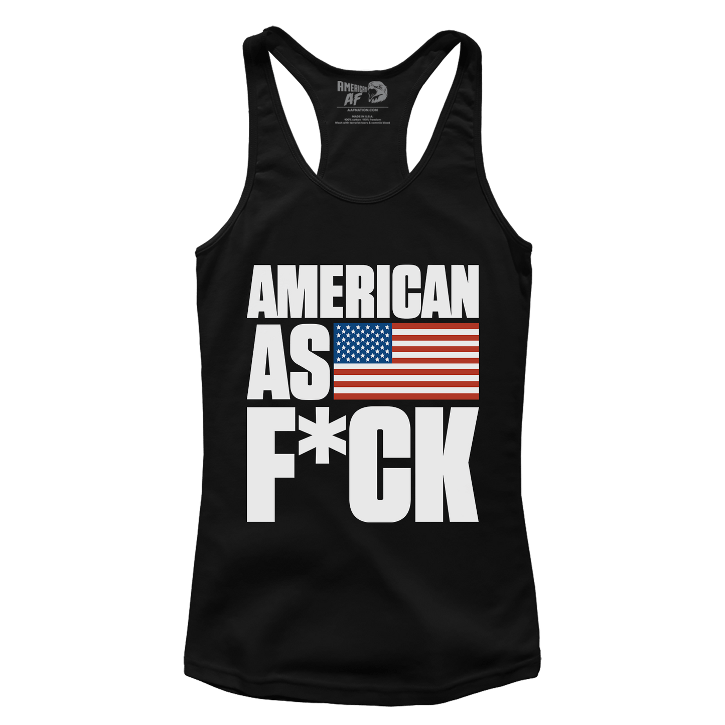 Apparel Premium Ladies Racerback Tank / Black / XS American As F! TAME (Ladies)