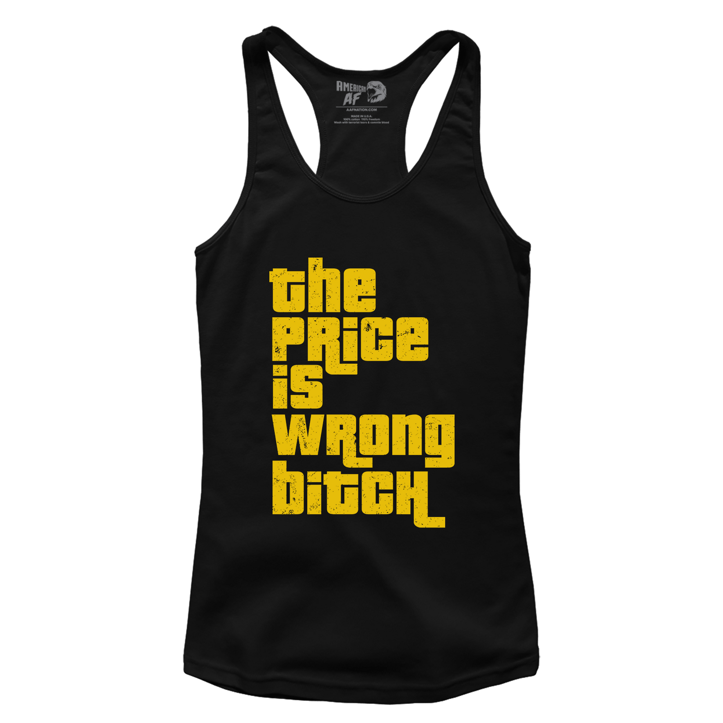 T-shirt Premium Ladies Racerback Tank / Black / XS The Price is Wrong B (Ladies)