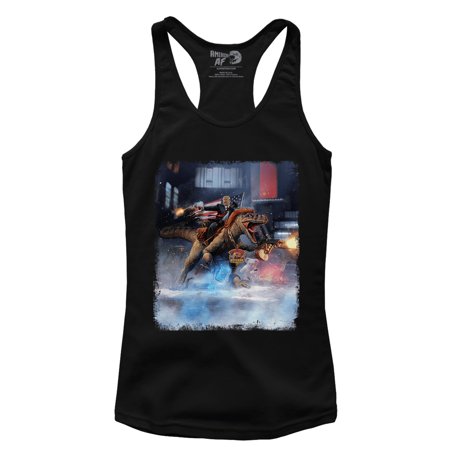 T-shirt Premium Ladies Racerback Tank / Black / XS Trump Raptor (Ladies)