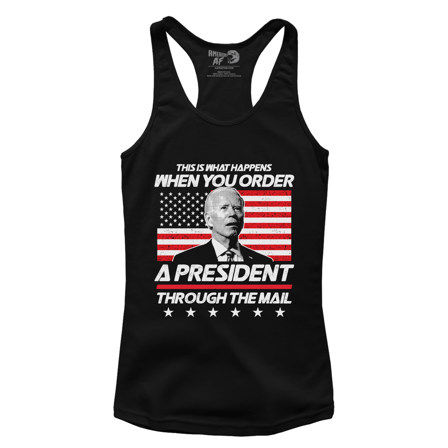 T-shirt Premium Ladies Racerback Tank / Black / XS Order A President V1 (Ladies)