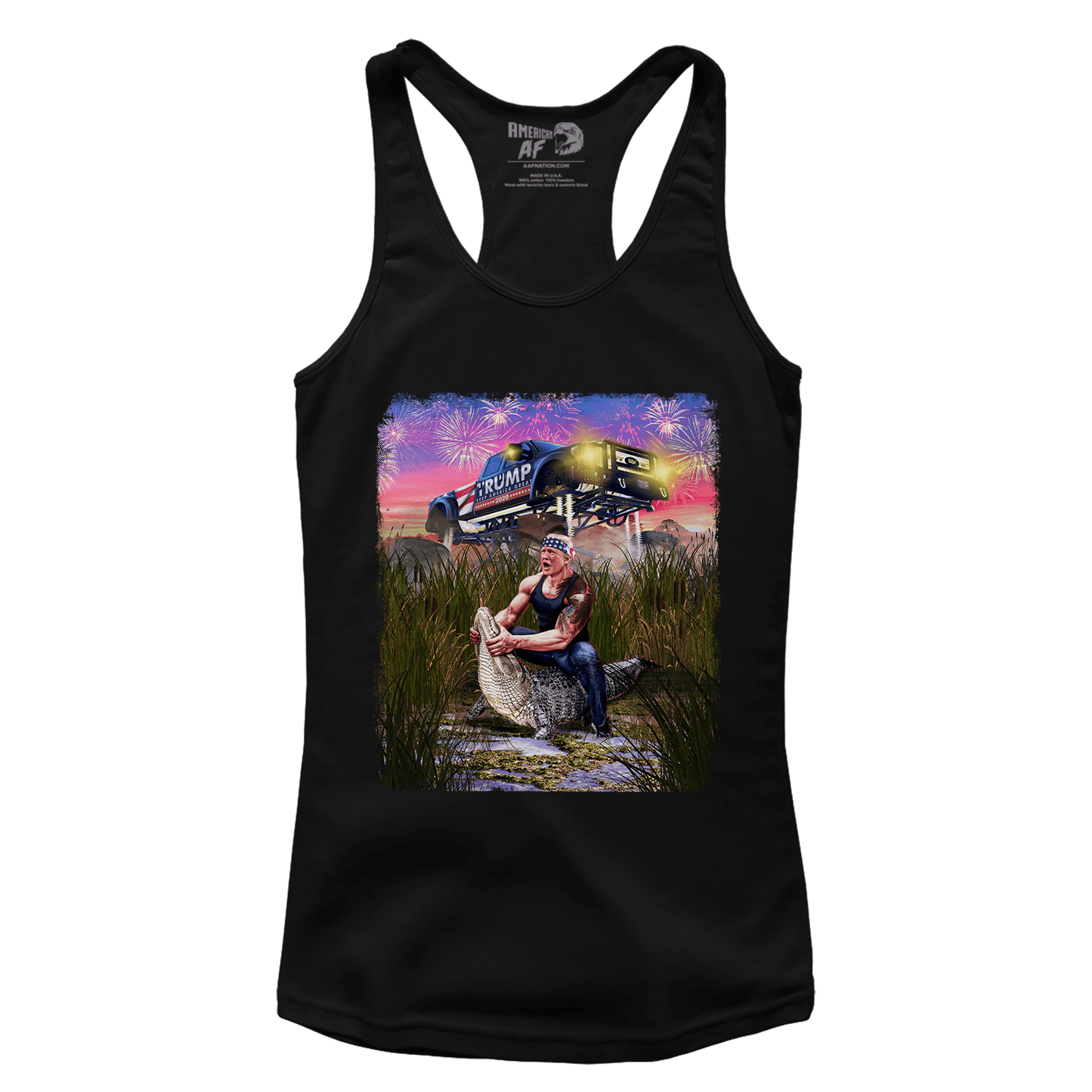 T-shirt Premium Ladies Racerback Tank / Black / XS Trump Gator Wrestling (Ladies)