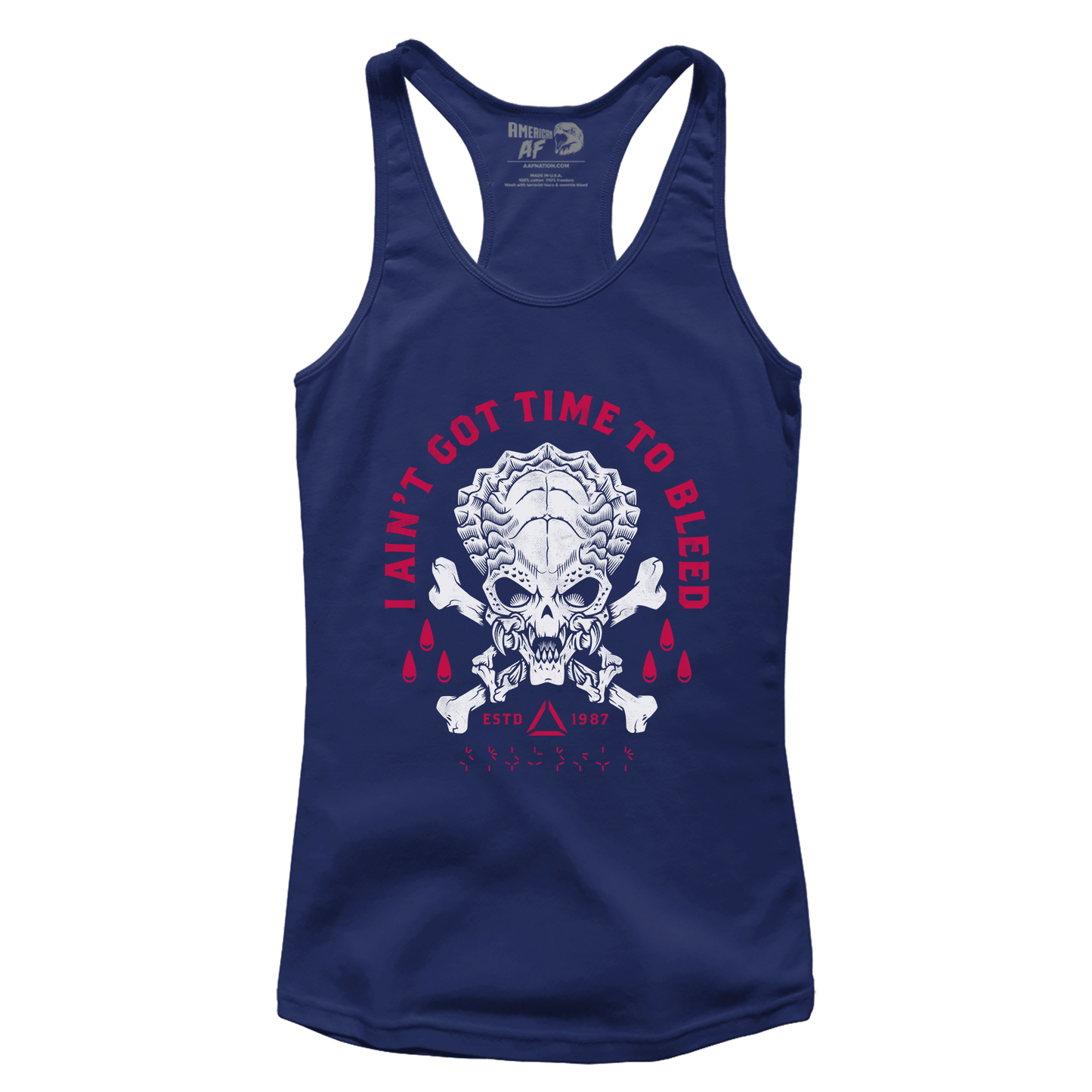 T-shirt Premium Ladies Racerback Tank / Midnight Navy / XS Time To Bleed (Ladies)