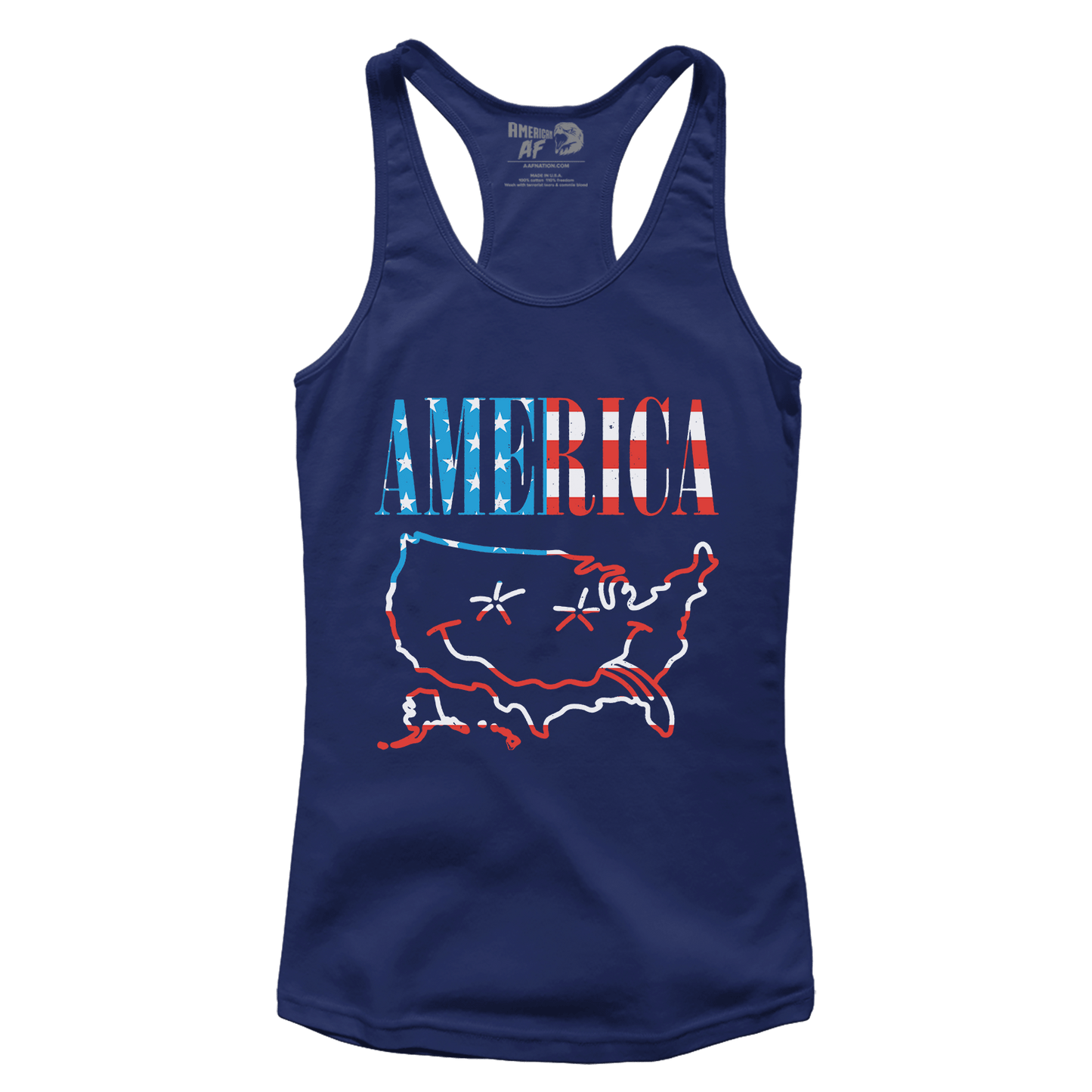 Apparel Premium Ladies Racerback Tank / Midnight Navy / XS America Band (Ladies)