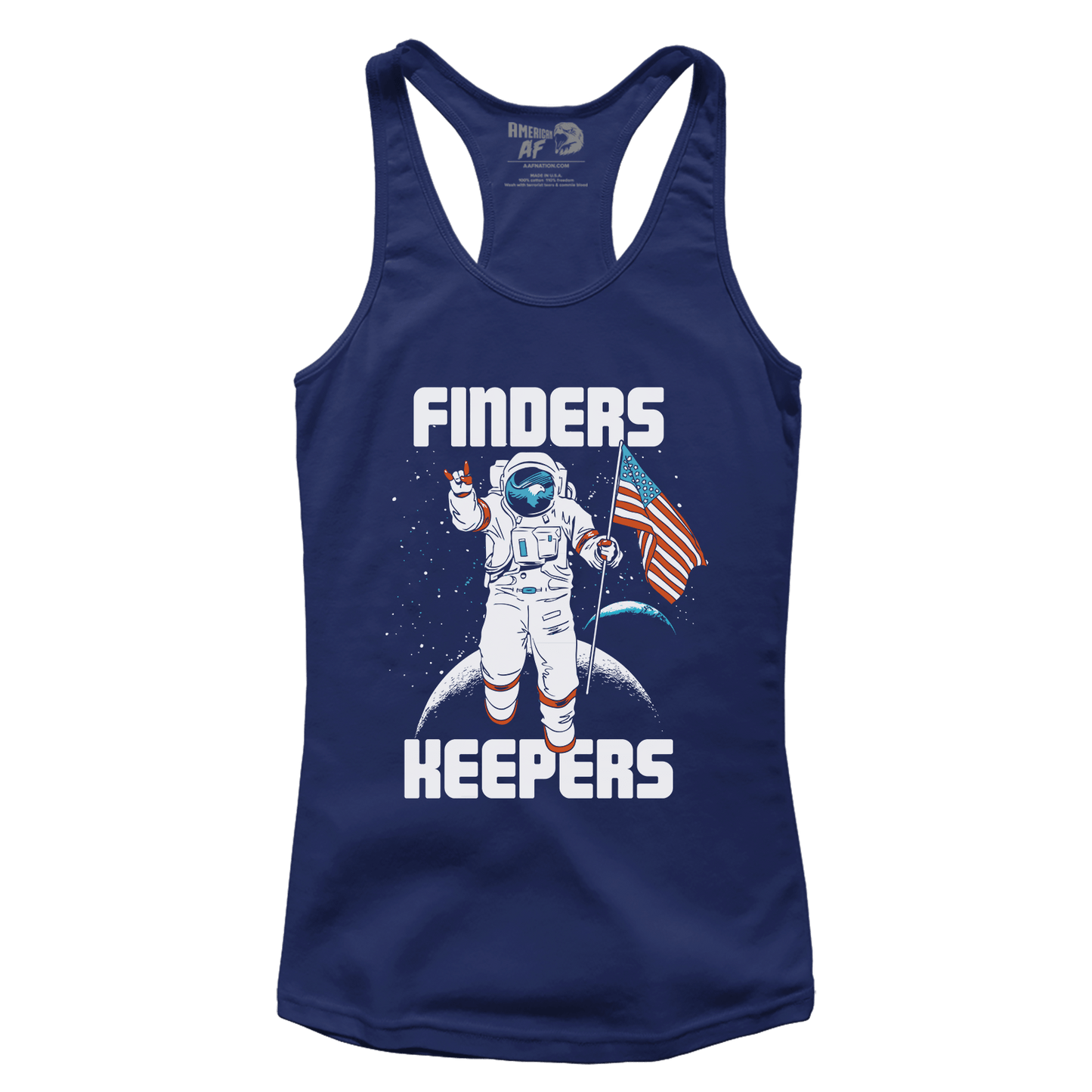 T-shirt Premium Ladies Racerback Tank / Midnight Navy / XS Finder's Keepers - Moon Mission (Ladies)