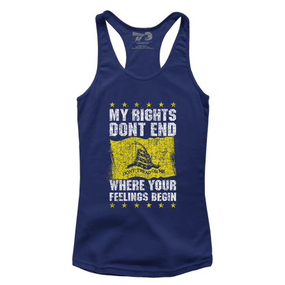 T-shirt My Rights Don't End - Don't Tread on Me (Ladies)