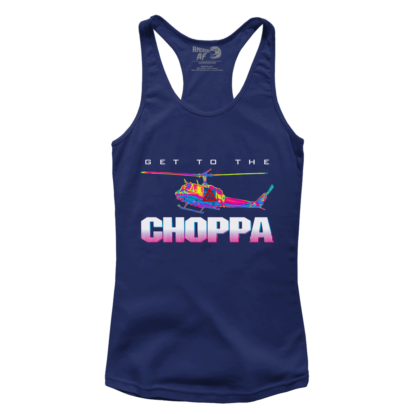 Get To The Choppa Racerback Tank Top