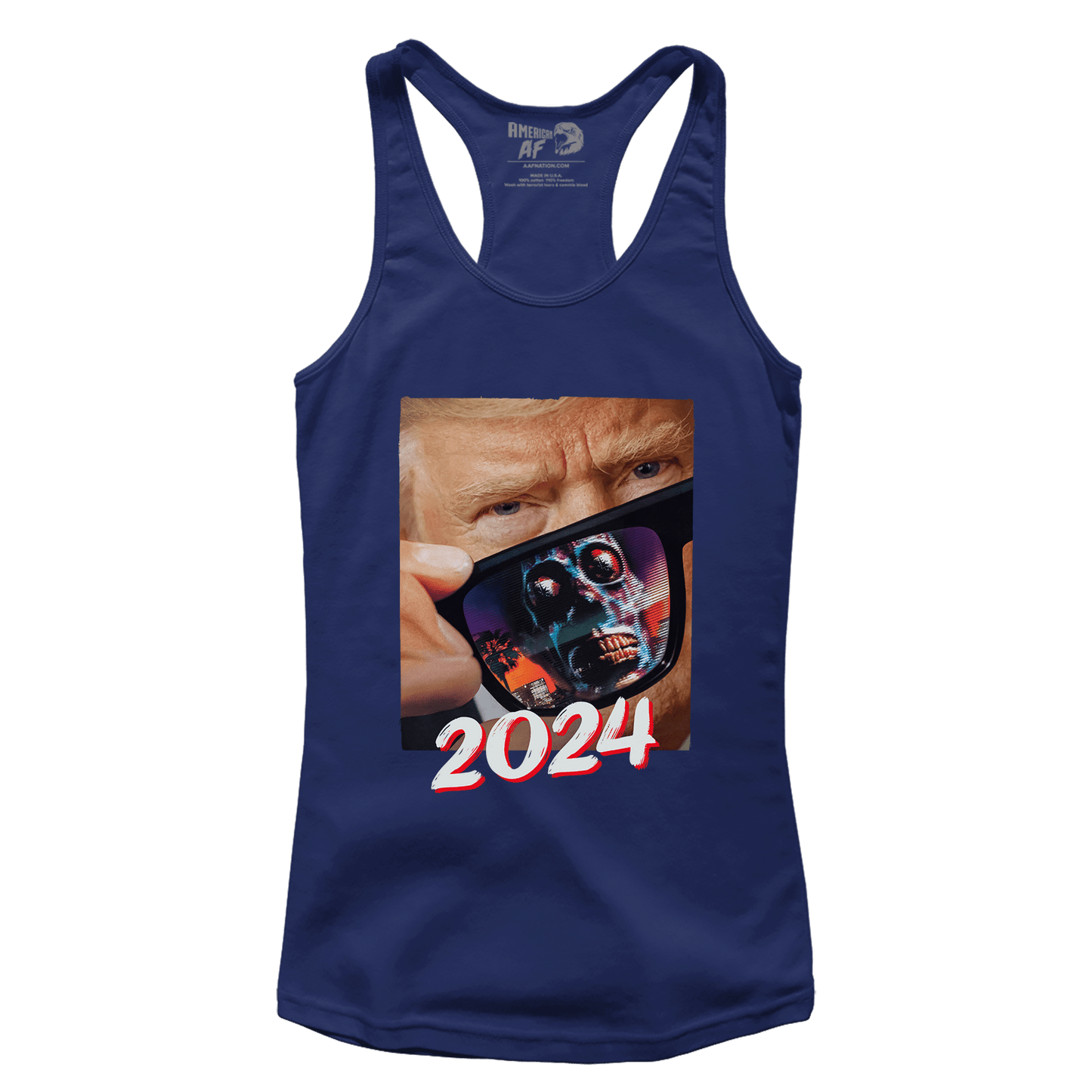 T-shirt Premium Ladies Racerback Tank / Midnight Navy / XS Trump 2024 They Live (Ladies)