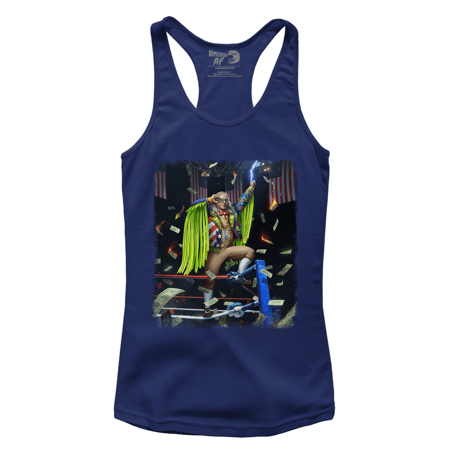 Apparel Premium Ladies Racerback Tank / Midnight Navy / XS Benny F Wrestler (Ladies)