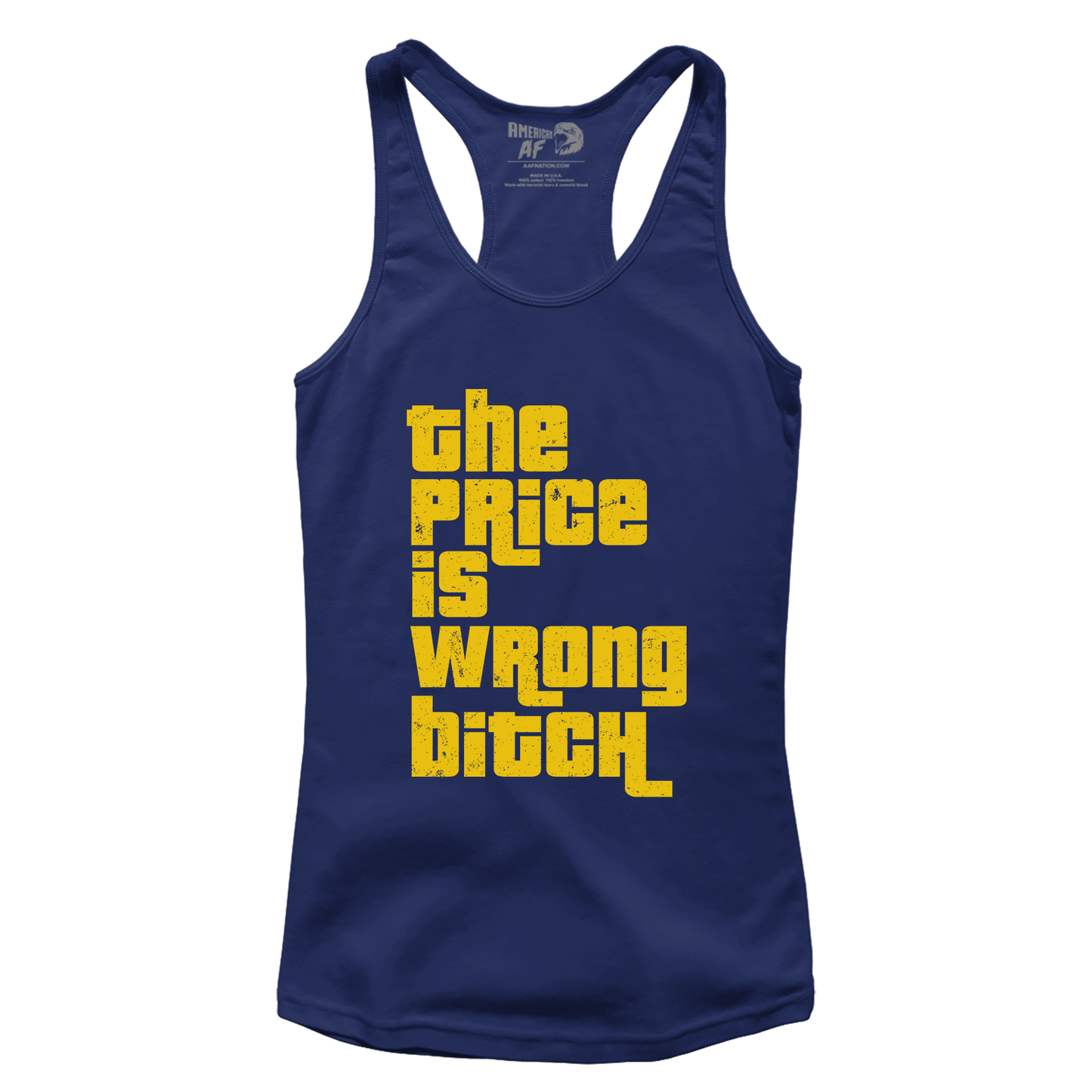 T-shirt Premium Ladies Racerback Tank / Midnight Navy / XS The Price is Wrong B (Ladies)