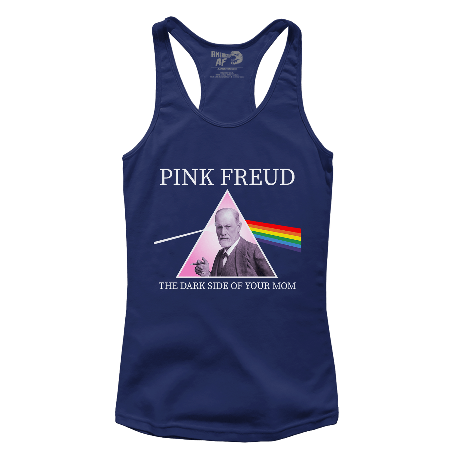 Pink Freud - Dark Side of Your Mom (parody) Racerback Tank Top