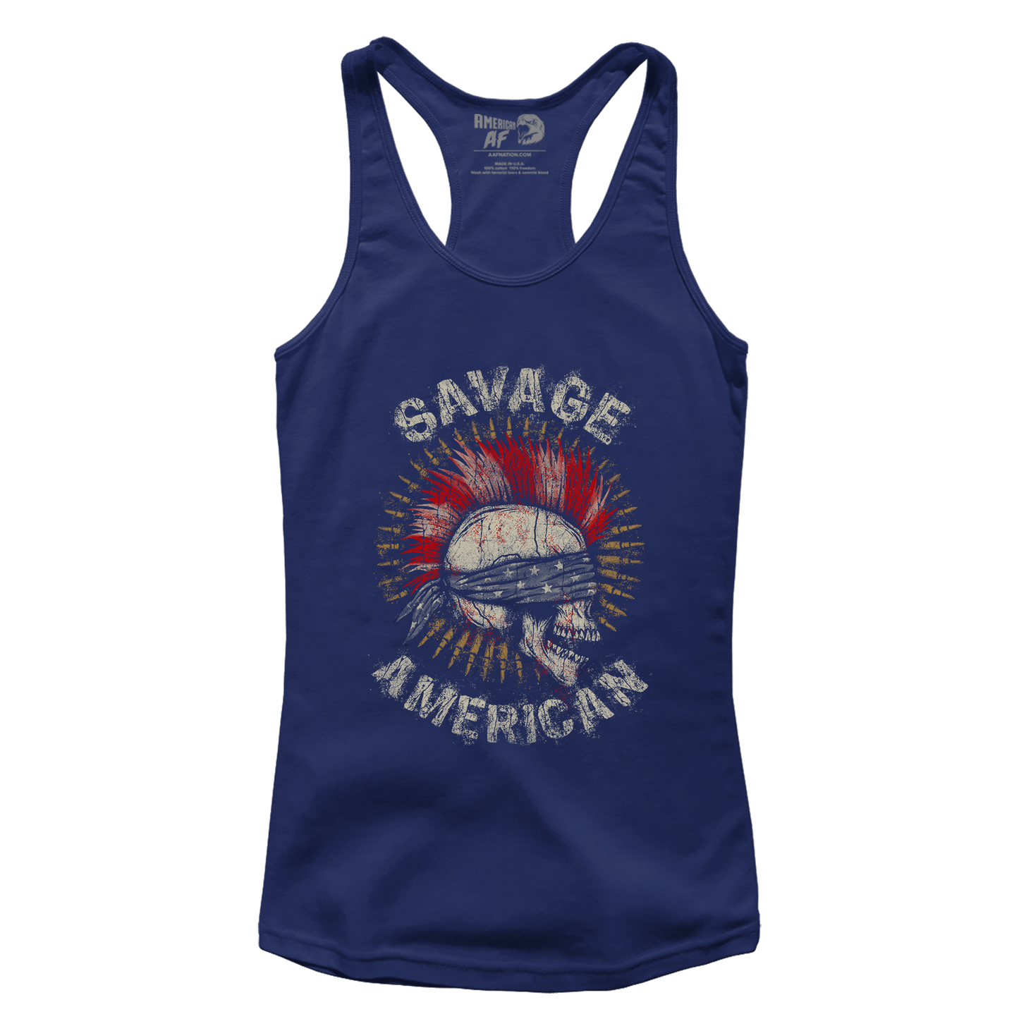 T-shirt Premium Ladies Racerback Tank / Midnight Navy / XS Savage American (Ladies)