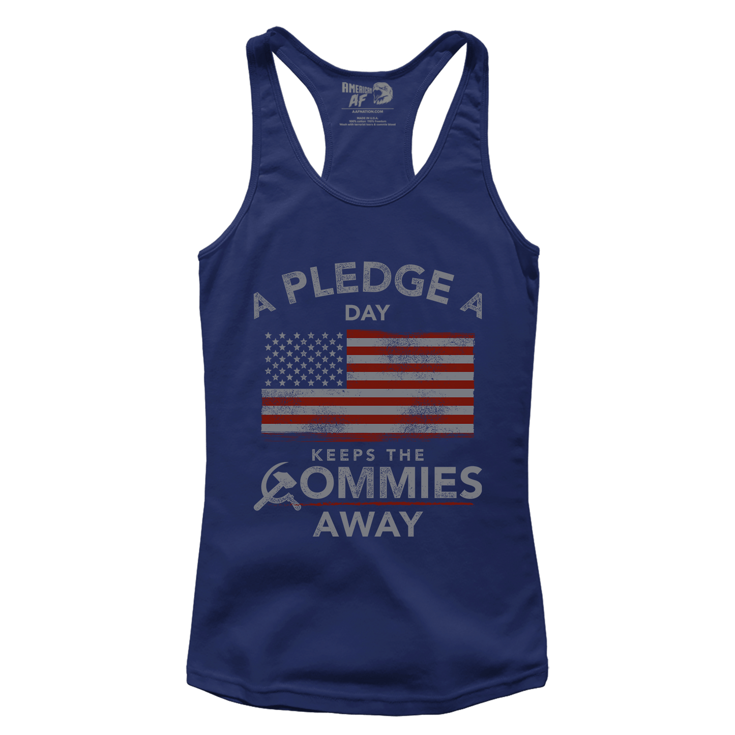 A Pledge a Day Keeps the Commies Away Racerback Tank Top