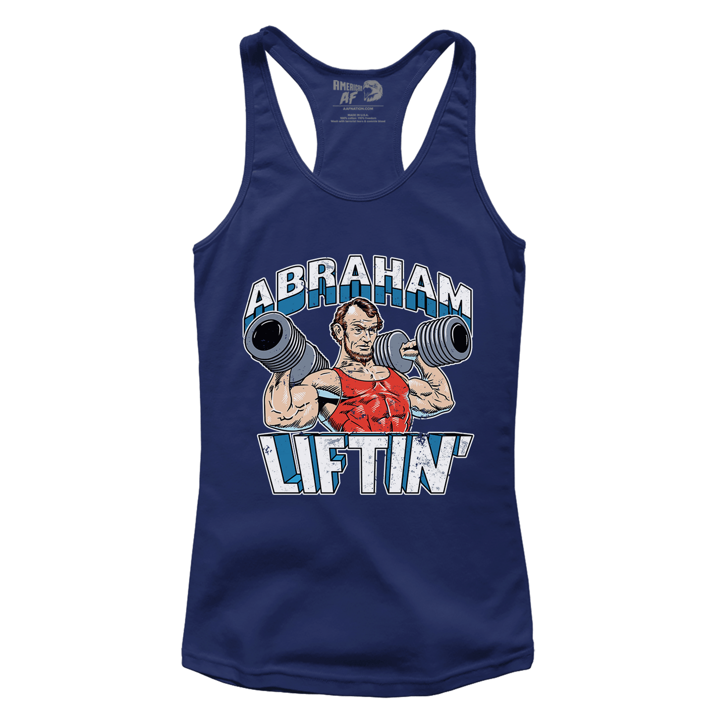 T-shirt Premium Ladies Racerback Tank / Midnight Navy / XS Abraham Liftin' (Ladies)