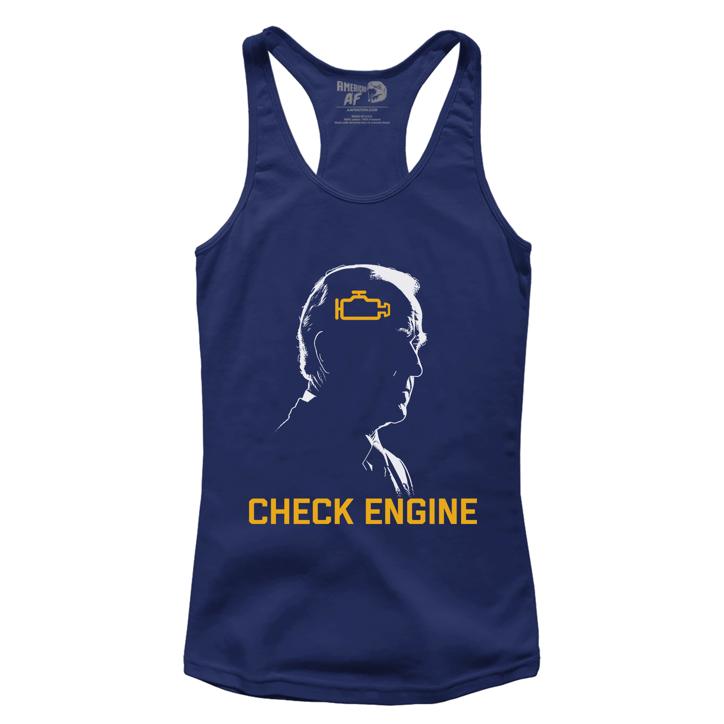 T-shirt Premium Ladies Racerback Tank / Midnight Navy / XS Joe Biden Check Engine (Ladies)