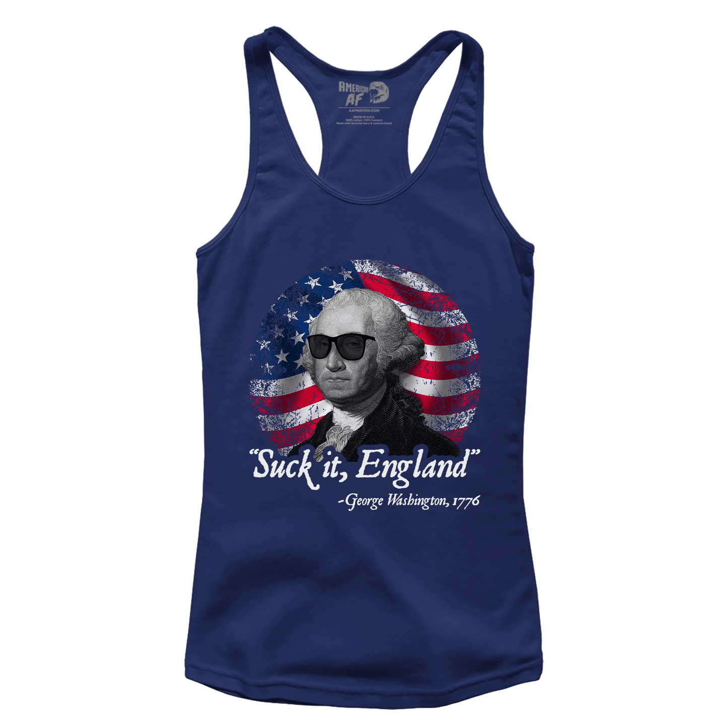 T-shirt Premium Ladies Racerback Tank / Midnight Navy / XS Suck it England (Ladies)