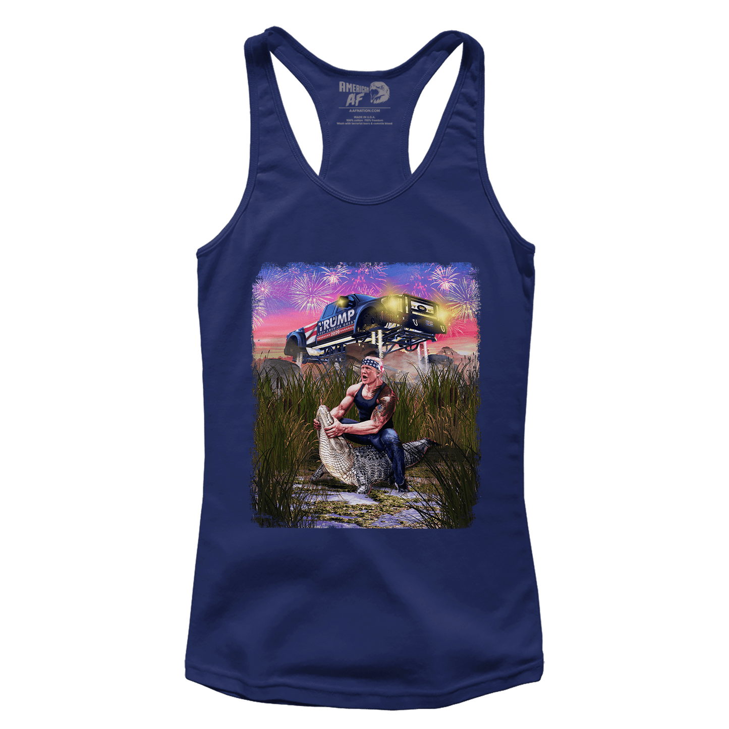 T-shirt Premium Ladies Racerback Tank / Midnight Navy / XS Trump Gator Wrestling (Ladies)