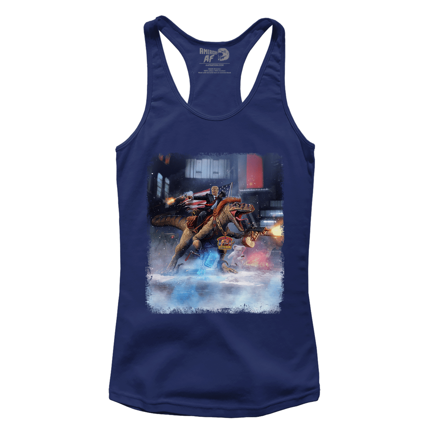 T-shirt Premium Ladies Racerback Tank / Midnight Navy / XS Trump Raptor (Ladies)
