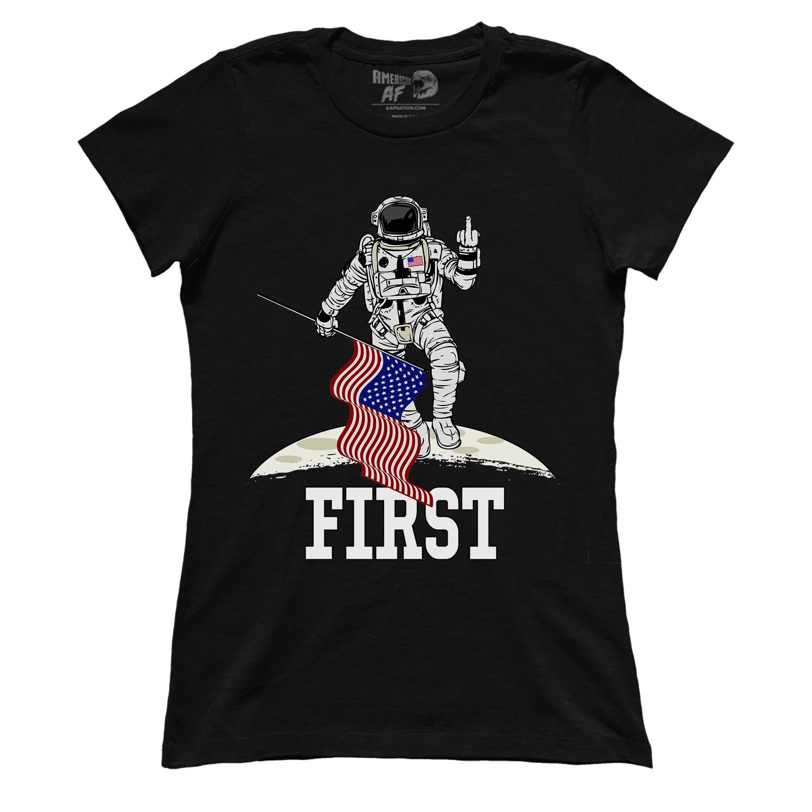 T-shirt First On The Moon (Ladies)