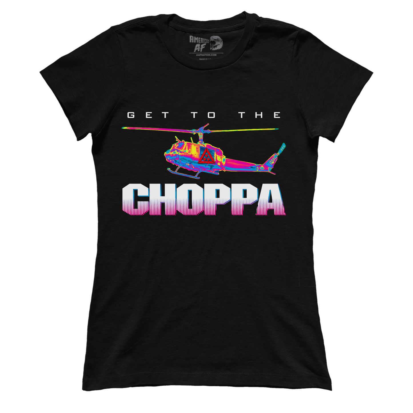 Apparel Premium Ladies Tee / Black / X-Small Get To The Choppa (Ladies)