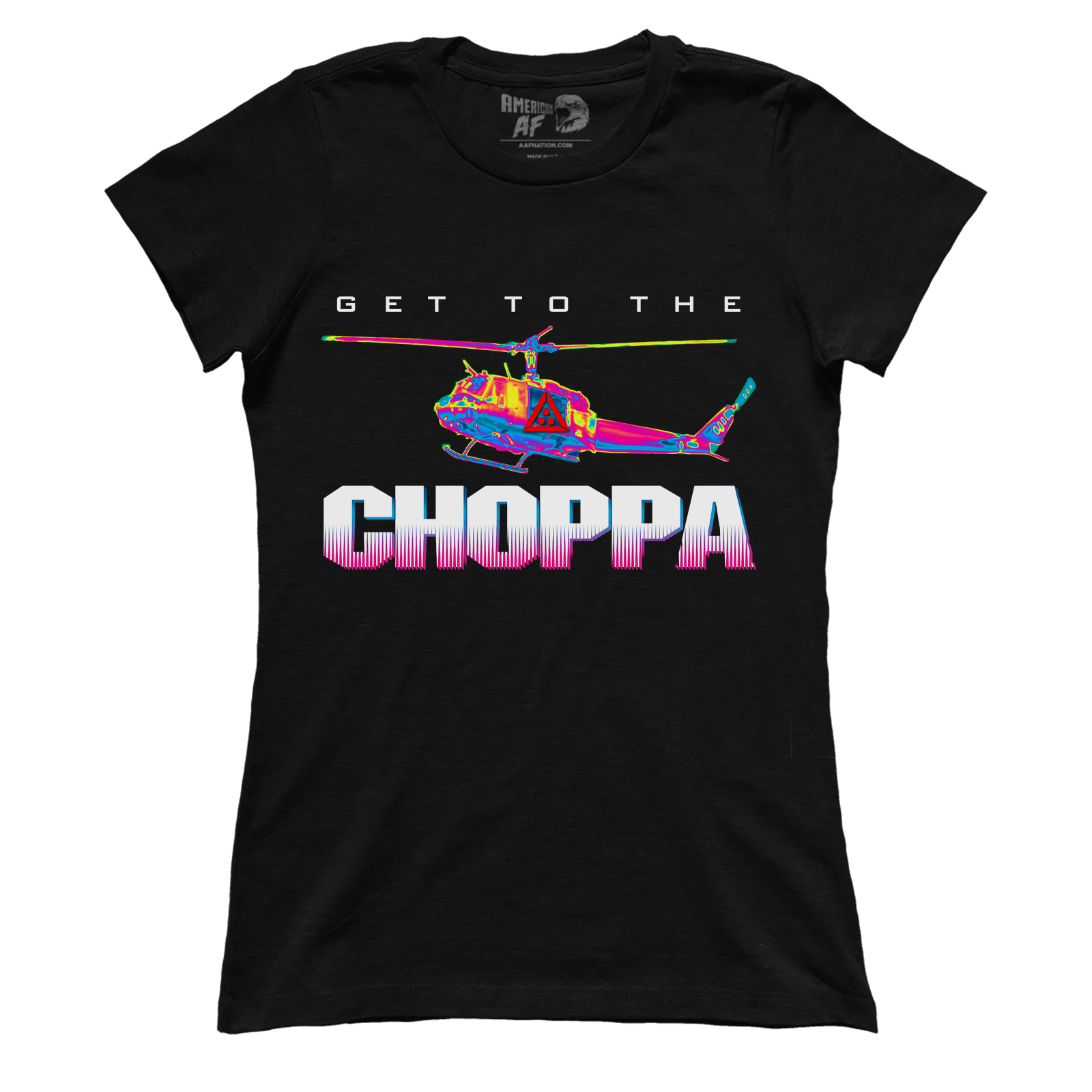 Apparel Premium Ladies Tee / Black / X-Small Get To The Choppa (Ladies)