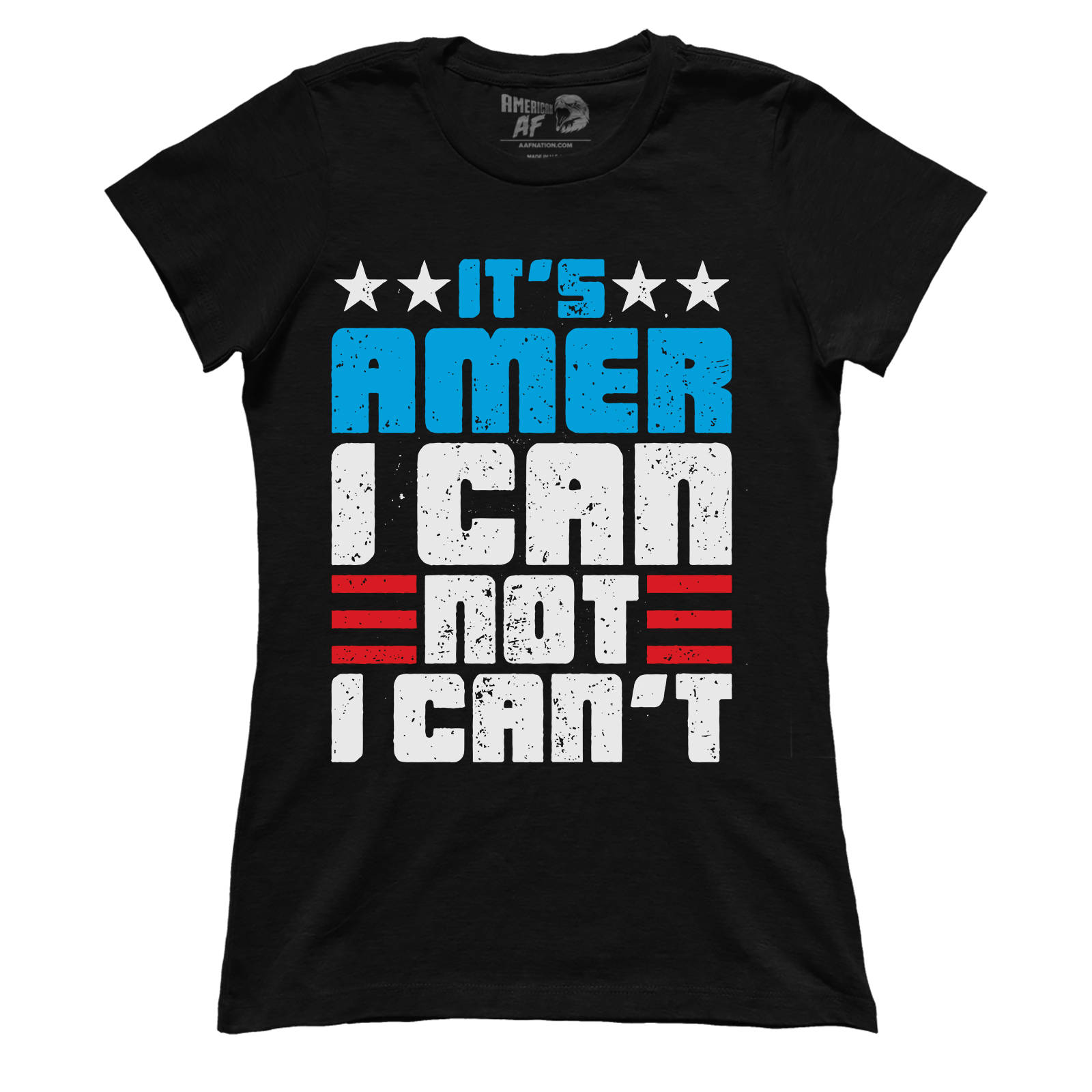 Apparel Premium Ladies Tee / Black / XS Amer I Can (Ladies)