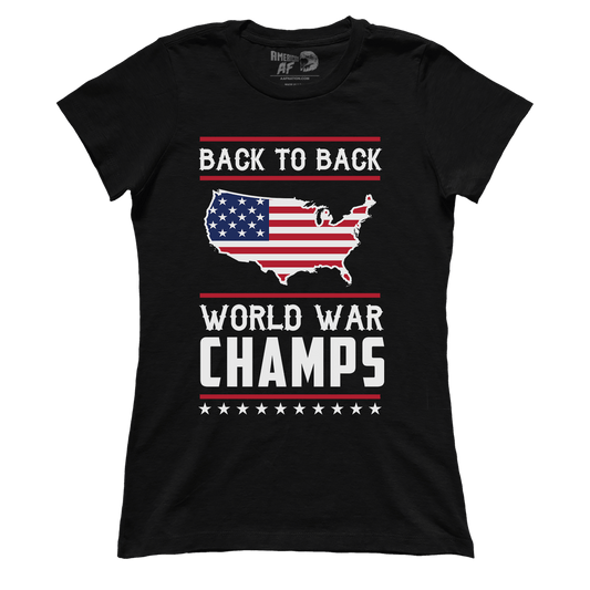 T-shirt Back-To-Back World War Champs (Ladies)