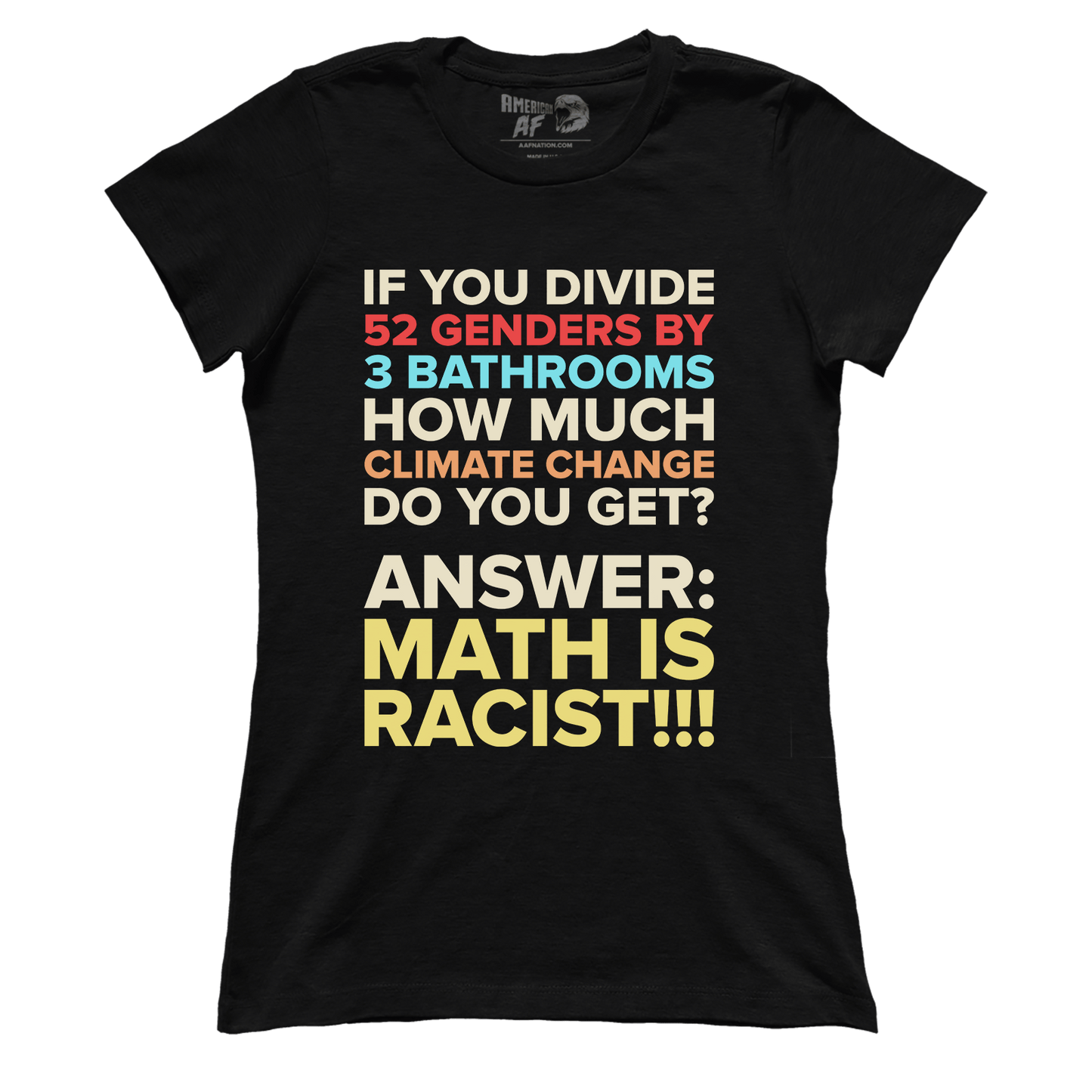 T-shirt Math is Racist (Ladies)