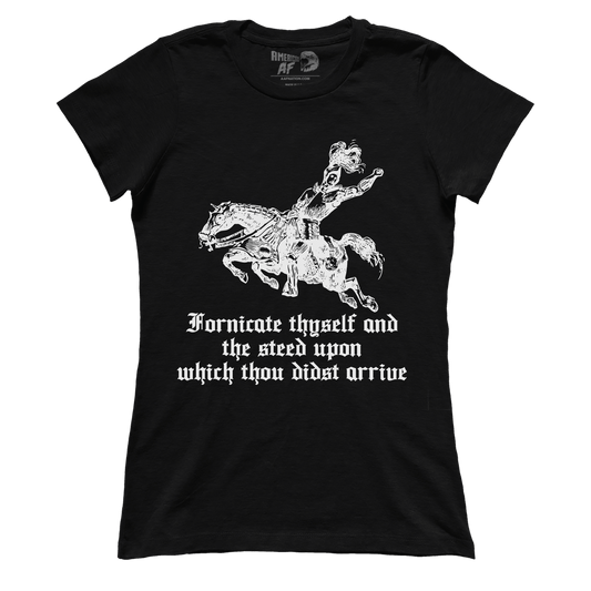 T-shirt Fornicate Thyself (Ladies)