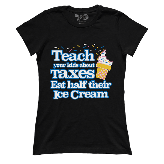 T-shirt Premium Ladies Tee / Black / XS Half Ice Cream (Ladies)