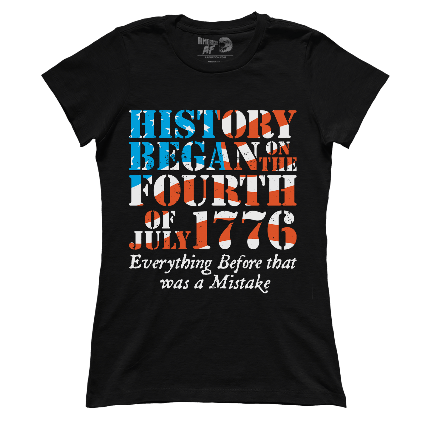 T-shirt History Began In 1776 (Ladies)